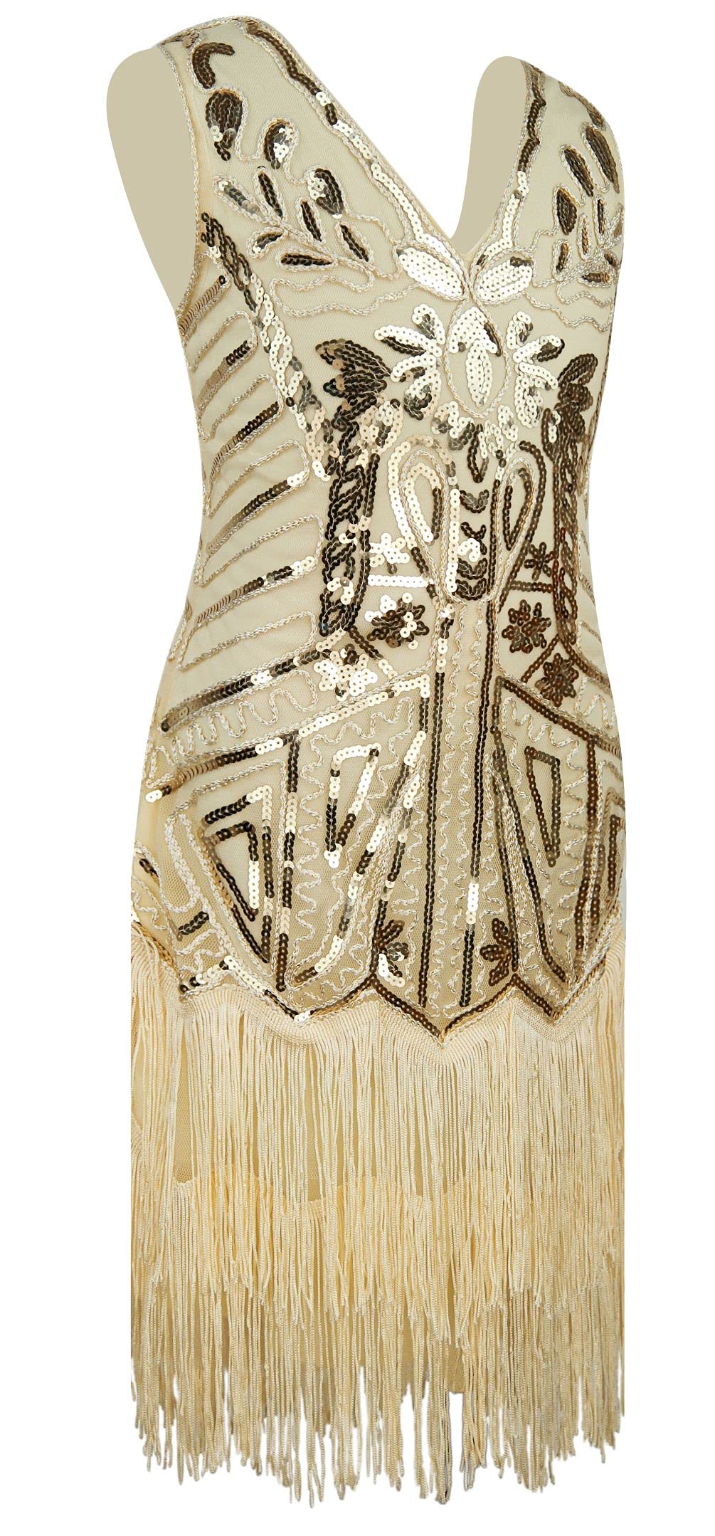 1920s Kids Sequined Fringed Chicken Feather Dress - Latin Dance Costume Set for Girls Performance, Party, Halloween & Stage Show
