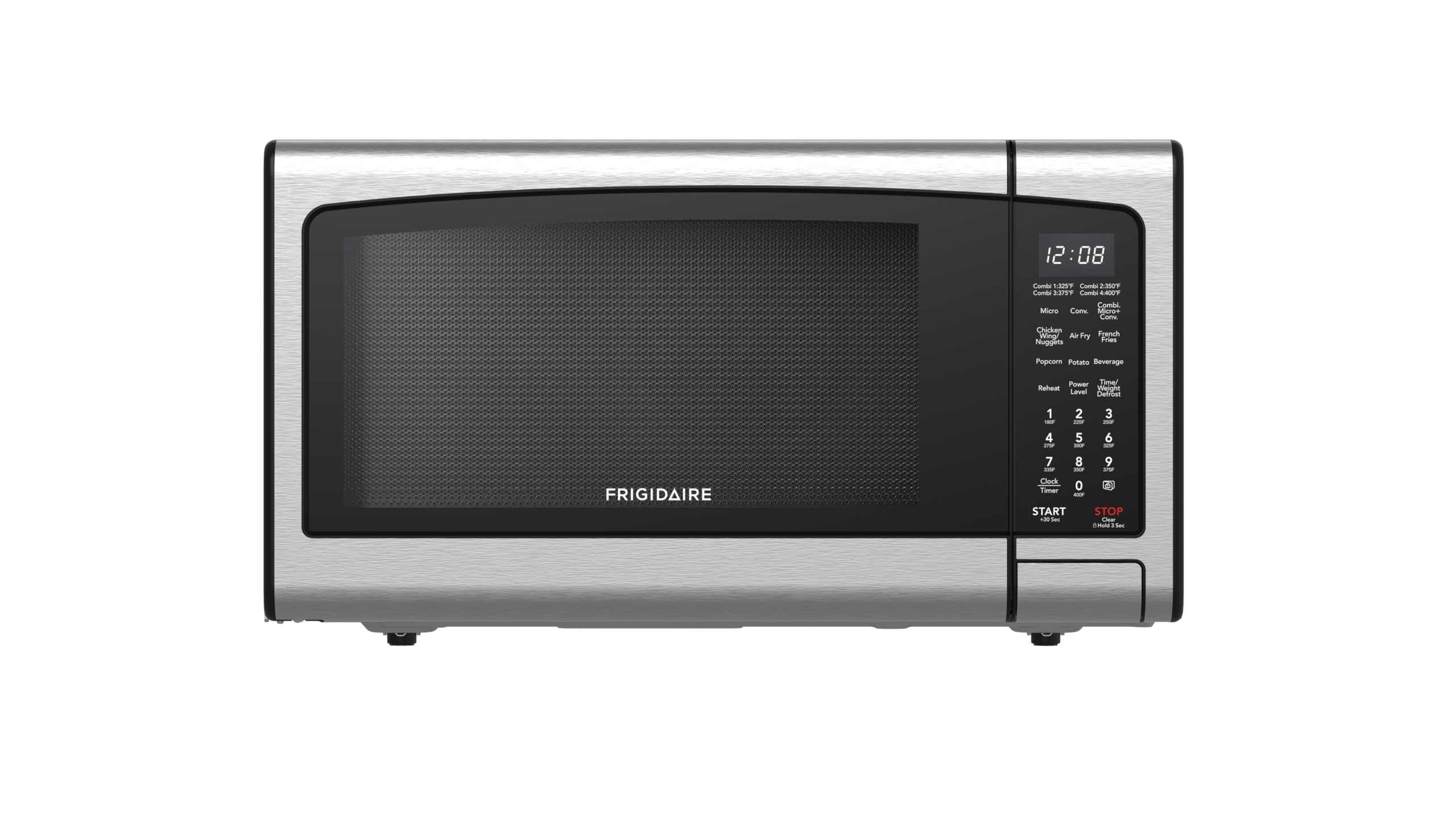 FRIGIDAIRE 1.2 cu ft Digital Microwave Oven with Air Fryer & Convection - XL Capacity Stainless Steel Combo for Kitchen, Dorm, Office & Small Spaces