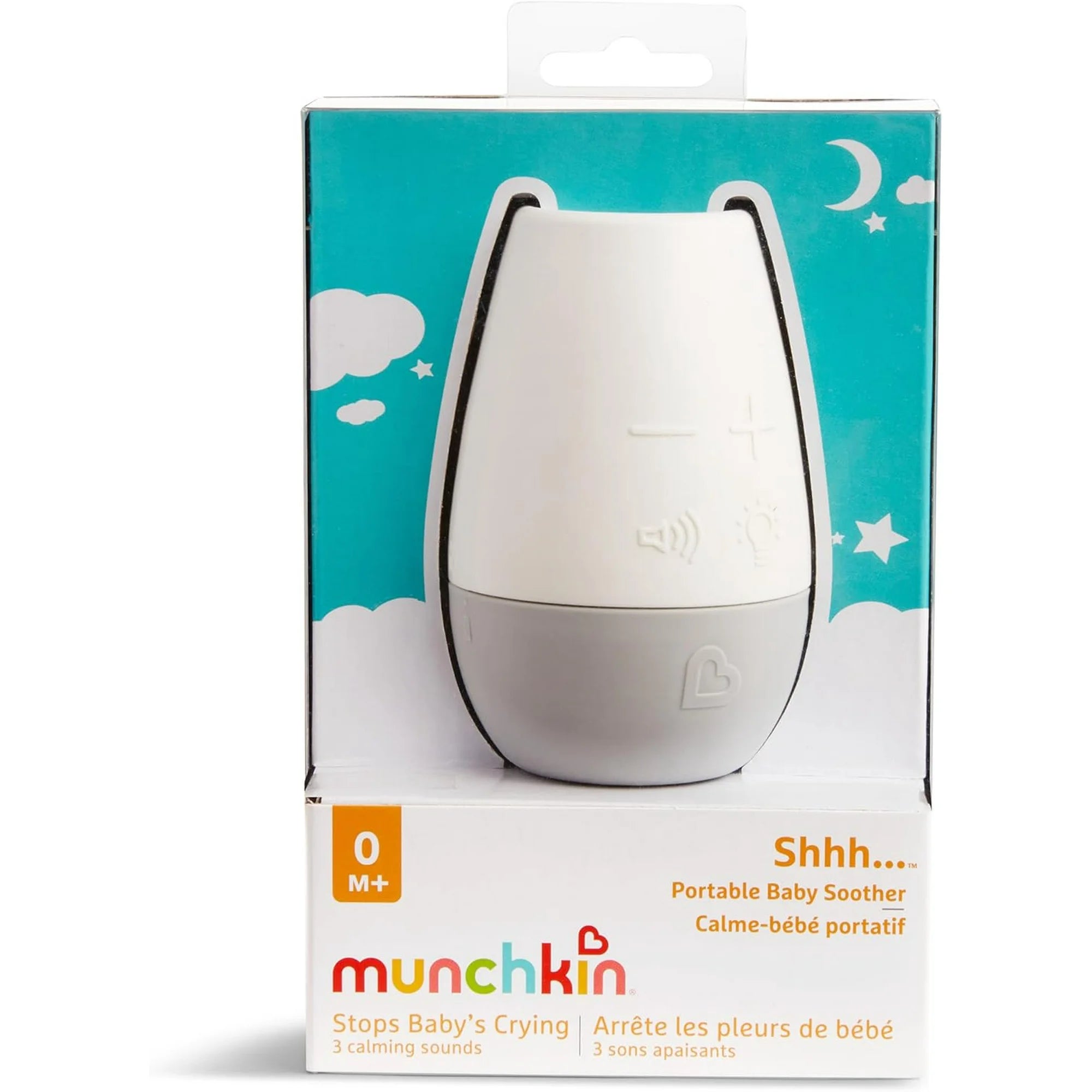 Munchkin Shhh Portable White Noise Machine for Babies - Travel Sound Soother for Sleep, Nursery & On-The-Go Use