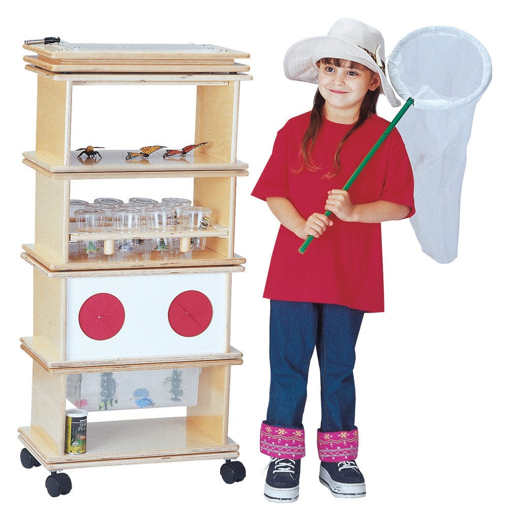 Premium Mobile Science Lab Cart - Sturdy Rolling Utility Cart for Classroom, Laboratory & Home Experiments | Ideal for Teachers, Students & STEM Enthusiasts