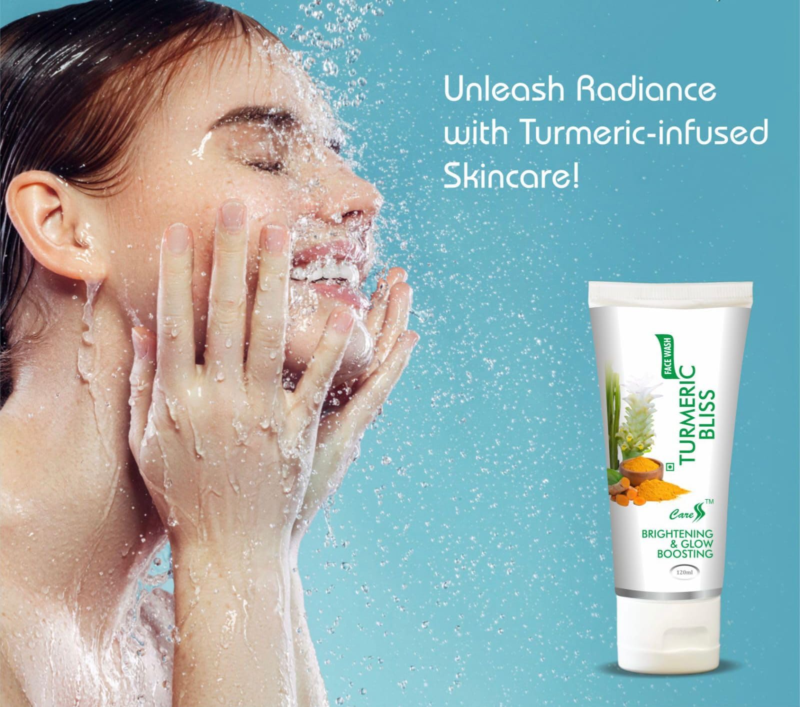 Magnessa Turmeric Bliss Face Wash - Natural & Brightening Facial Cleanser for Glowing Skin | Perfect for Daily Use & Acne-Prone Skin