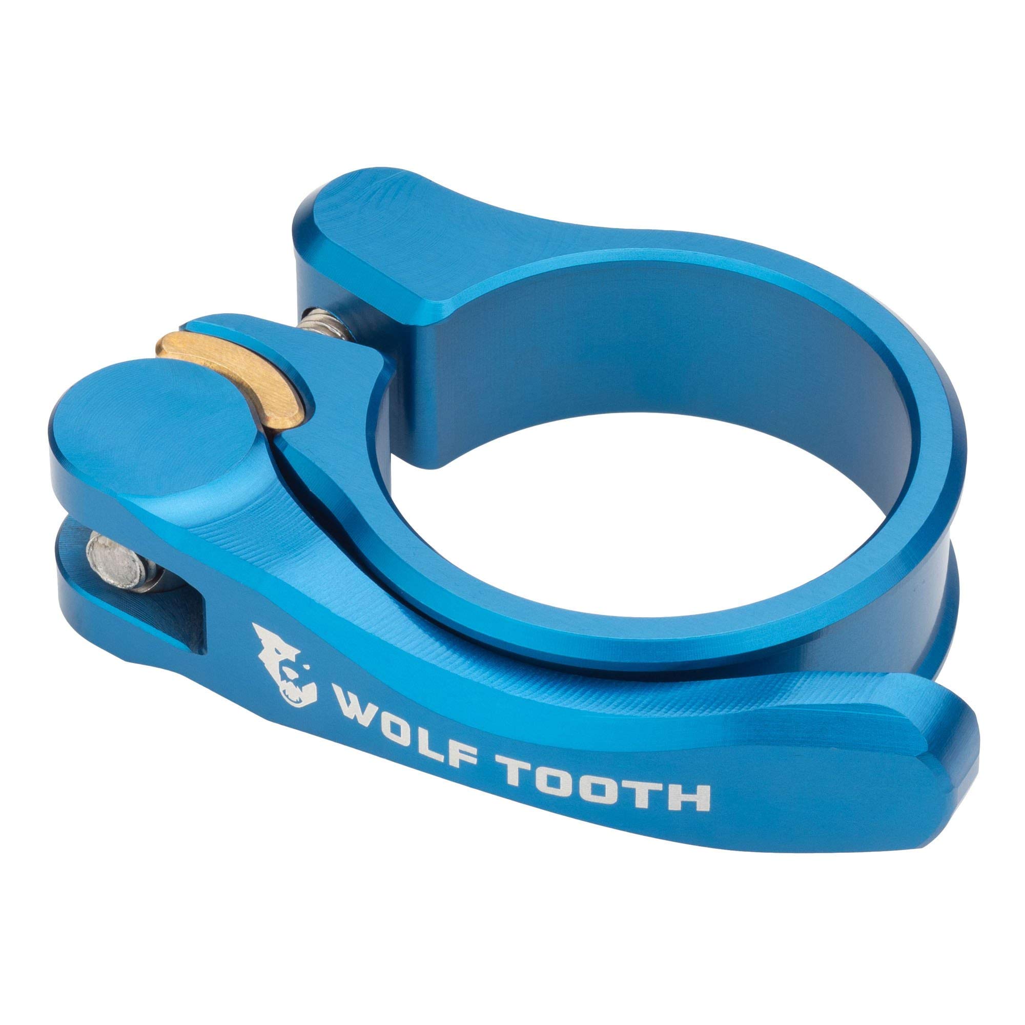 Wolf Tooth QR Quick Release Seatpost Clamp - 29.8mm, Blue | Lightweight Mountain Bike Seat Clamp for Easy Adjustments | Perfect for Trail Riding and Commuting