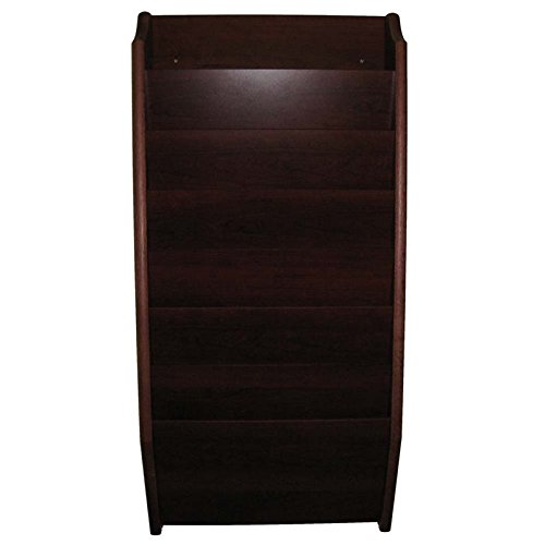 Premium Mahogany Wooden Mallet 7-Pocket File Holder - Legal Size Document Organizer for Office, Home, or School Use | Durable Desk Accessory for Lawyers, Students & Professionals