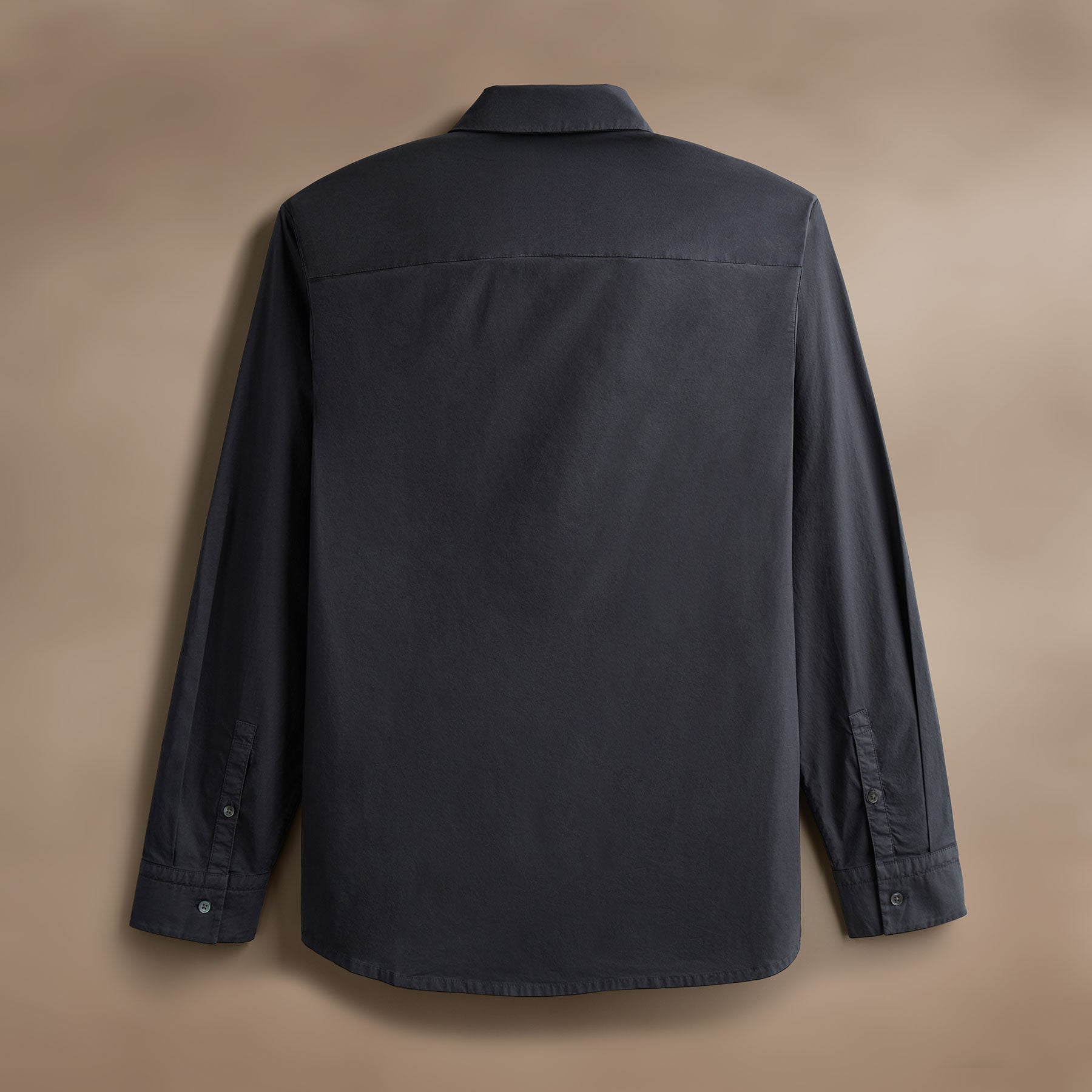 Stretch Poplin Shirt for Men - Comfortable Asphalt Gray Casual Button Down Shirt - Perfect for Office, Business Casual & Everyday Wear