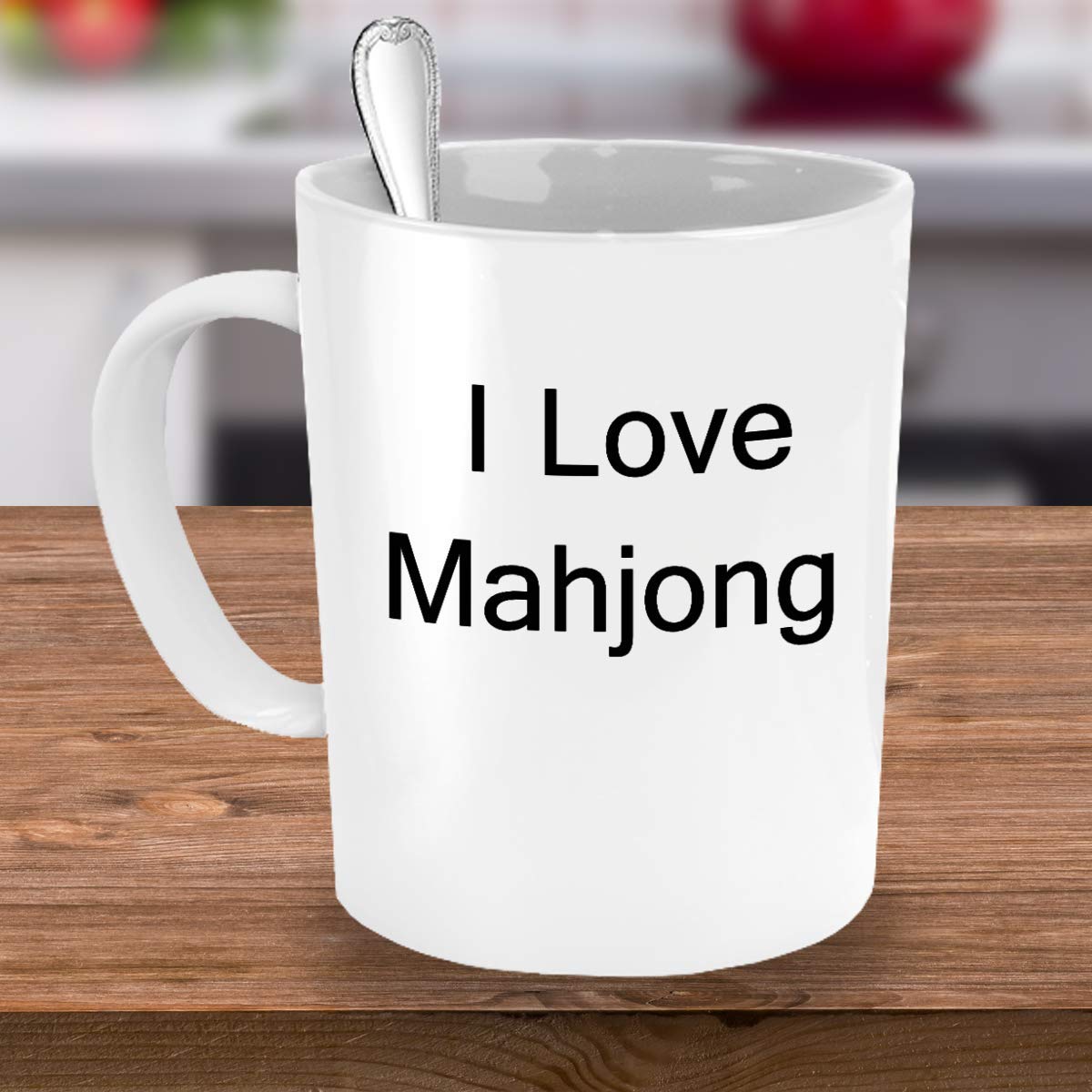 Funny Mahjong Valentine's Day Coffee Mug - 11oz Porcelain White Tea Cup - Perfect Office Gift for Coffee Lovers & Mahjong Players - Great for Valentine's Gifts, Office Humor, and Game Night Decor