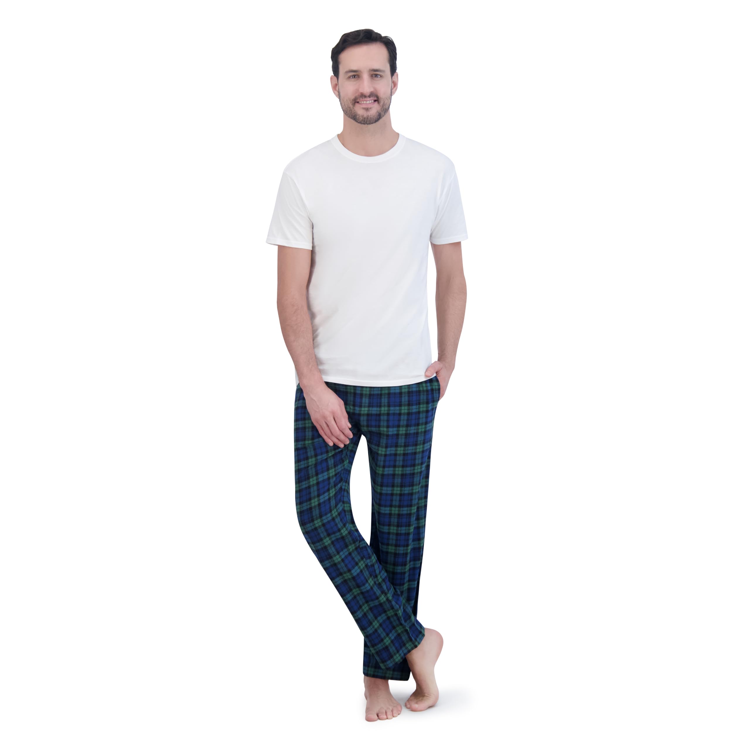 Hanes Ultimate Men's Flannel Pants - Soft & Comfortable Lounge Pants for Relaxing at Home, Sleeping, or Casual Wear