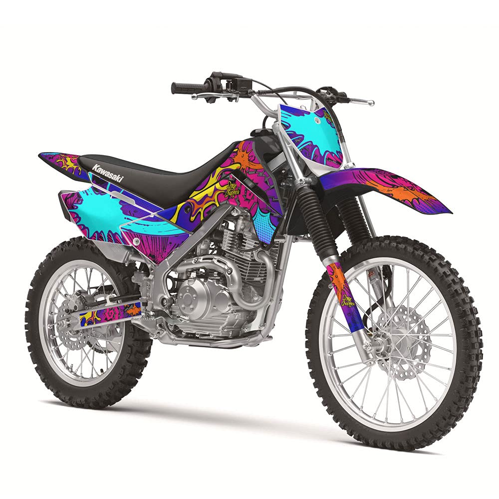 KLX 140 ZANY Pink Senge Graphics Complete Kit for Kawasaki 2019-2020 | Motocross & Dirt Bike Customization | Perfect for Racing & Off-Road Adventures