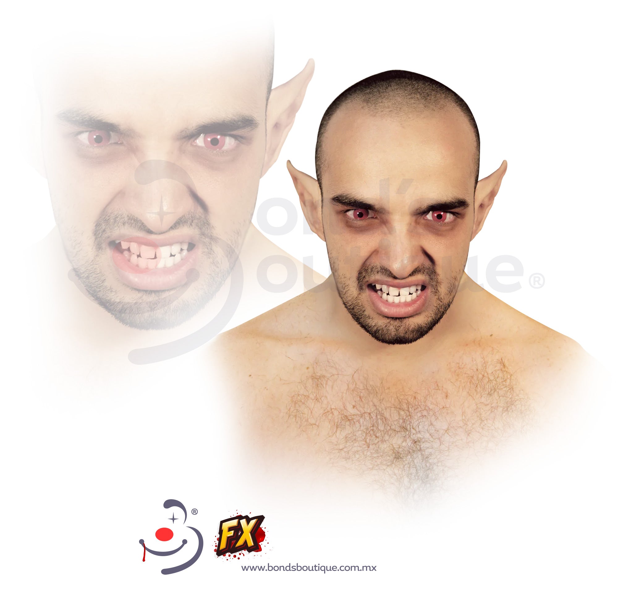 Realistic Demon Ears Costume Accessories - Perfect for Halloween, Cosplay & Theatrical Performances