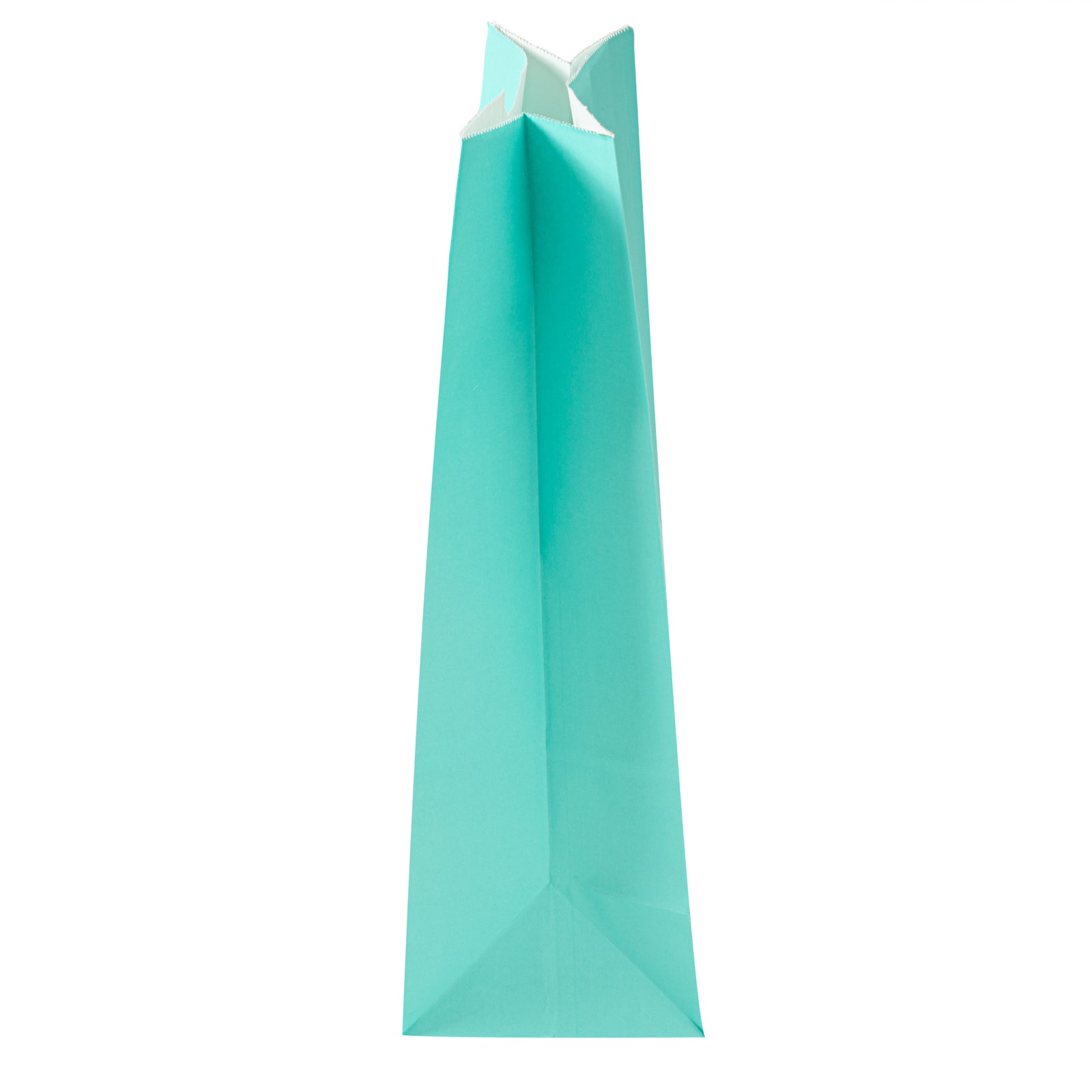 Premium Turquoise Paper Bags - 12 lb Weight Capacity, 7 x 4.25 x 12.5 Inches, 100 Count Box - Perfect for Gift Wrapping, Party Favors & Retail Packaging
