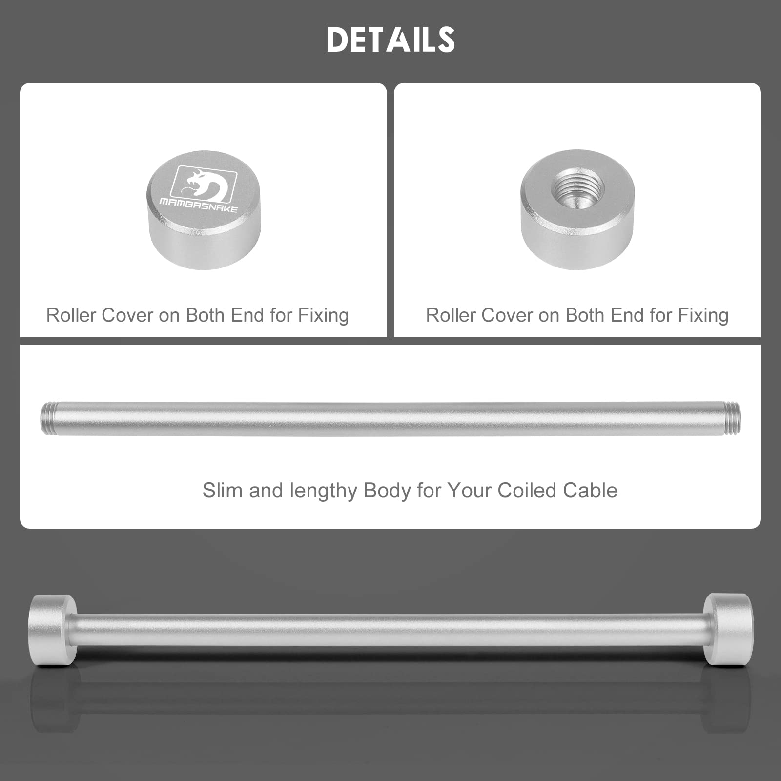 Custom Coiled USB C to A Cable with Detachable Extendable Double Sleeve - Silver Spiral Aviator Cable for PS4 PS5 Xbox Keyboard USB Flash Drive Printer (White) | Perfect for Gaming Setup & Office Accessories
