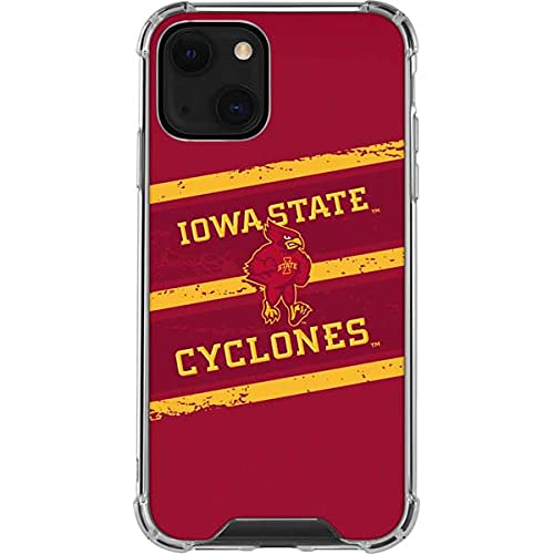 Skinit Clear iPhone 13 Mini Phone Case with Officially Licensed Iowa State Mascot Design - Durable Scratch-Resistant Protection for Everyday Use & School Spirit