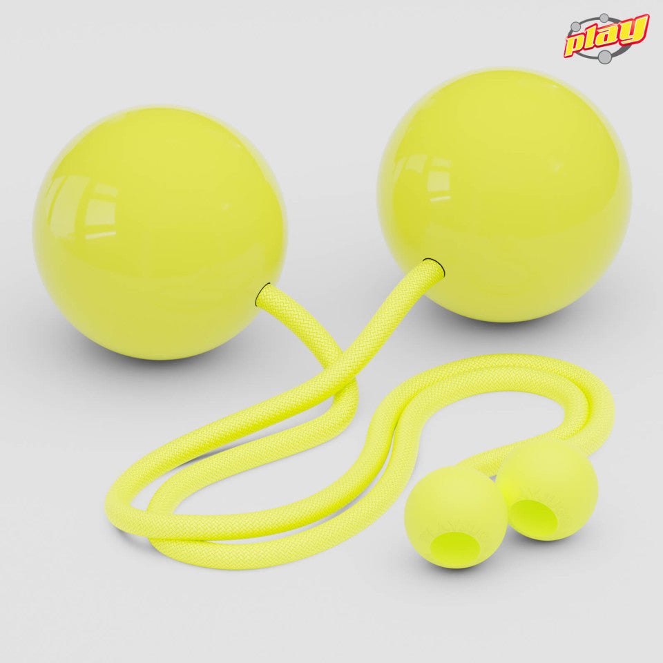 100mm Contact Poi Giga - Professional LED Glow Spinning Toys for Fire Dancing, Flow Arts & Performance - Perfect for Night Shows, Festivals & Circus Acts
