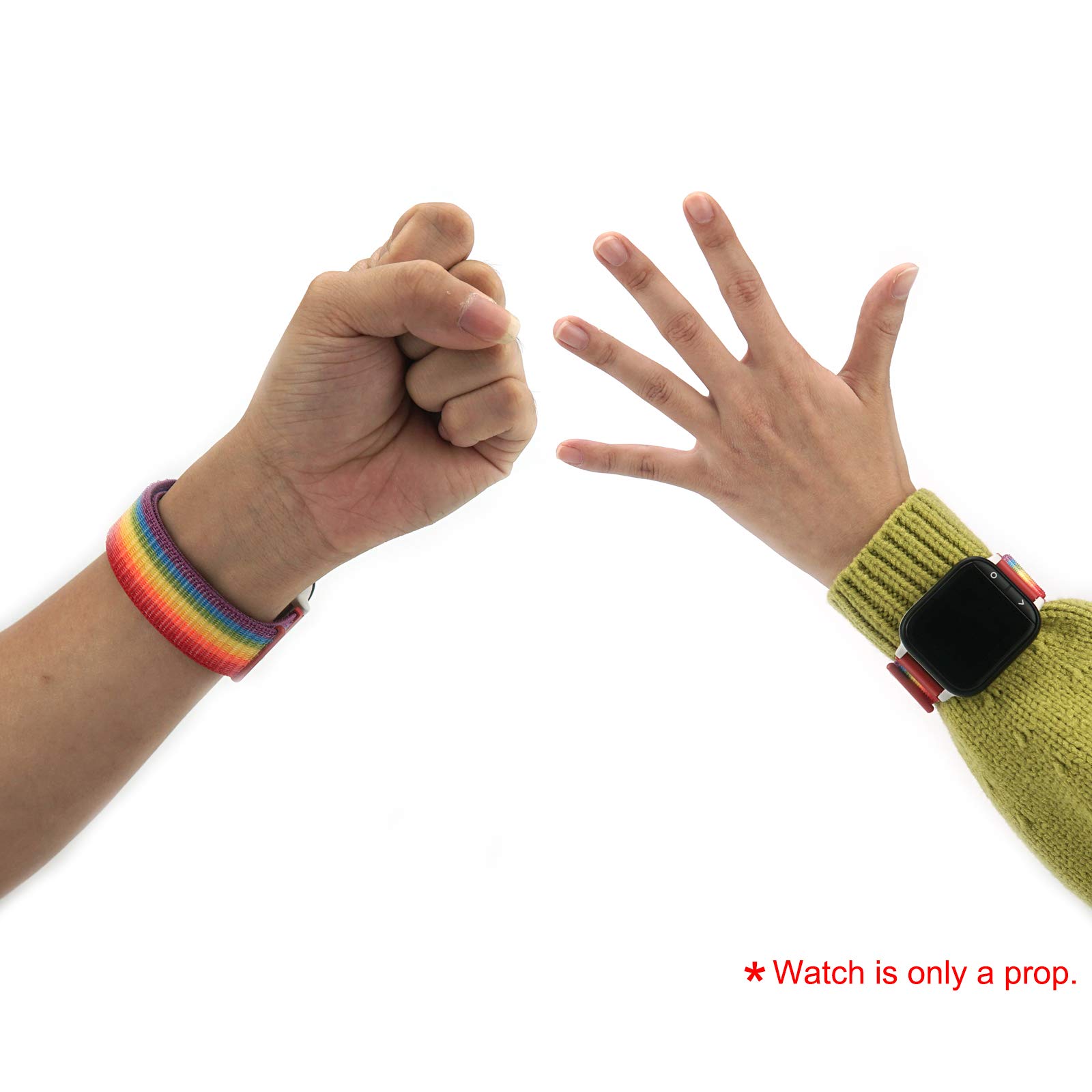 Durable Nylon Hook & Loop Strap with Quick Release Pins - 20mm Sport Watch Band Compatible with Gizmo Watch 2/1 - Perfect for Kids' Active Play, Sports & Outdoor Adventures