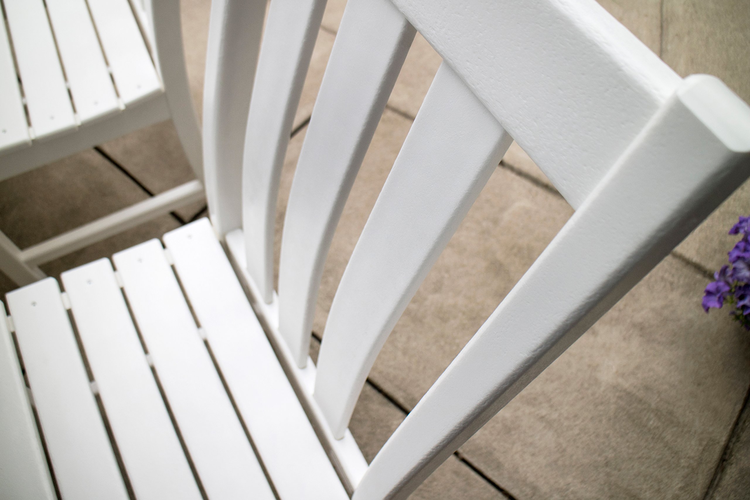 POLYWOOD® Vineyard Dining Side Chair - Black Outdoor Patio Furniture for Garden, Poolside, and Restaurant Use