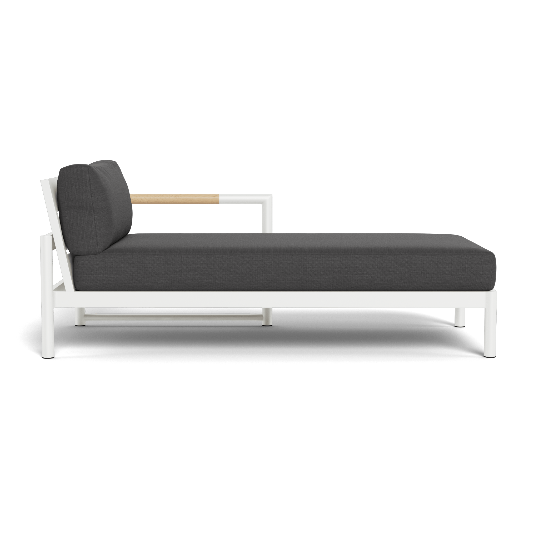 Breeze XL Aluminum Chaise Lounge Chair Right - Patio, Poolside & Outdoor Relaxation - Durable & Lightweight for Backyard, Garden & Beach Use