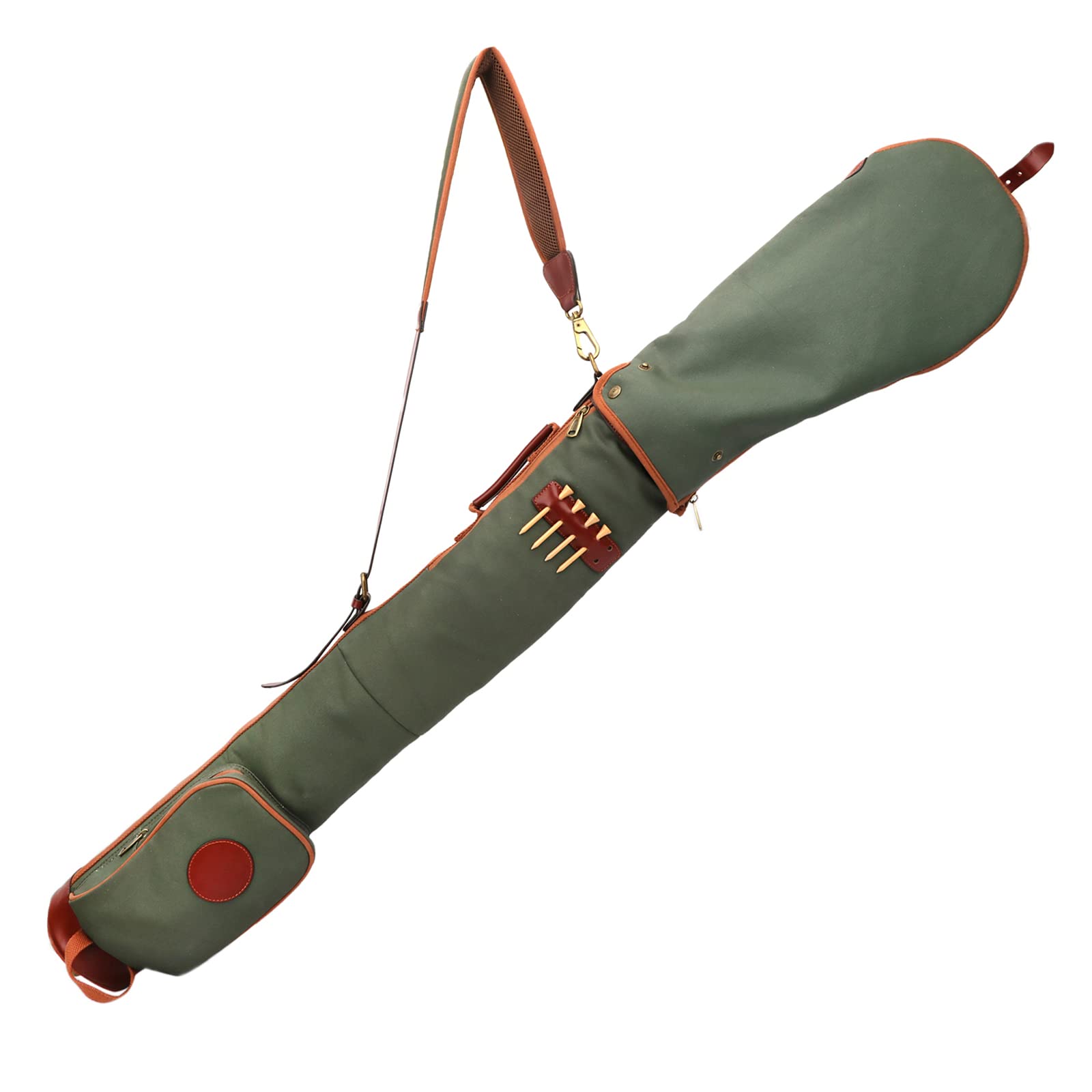 Vintage Waterproof Canvas Golf Club Travel Bag - Durable Driving Range Case for Golf Clubs | Perfect for Travel, Storage & Golf Course Use