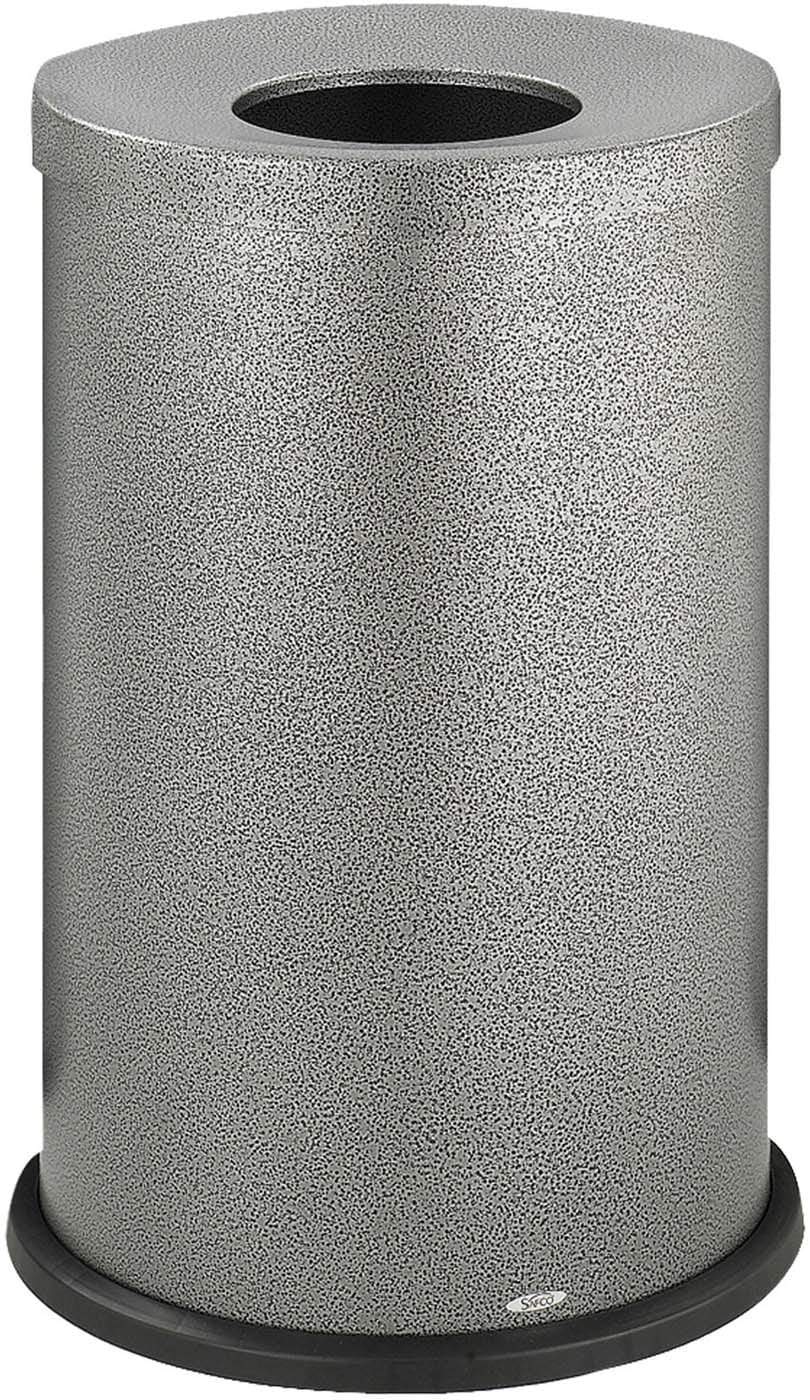 Black Speckle Trash Can Open Top 15 Gallon - Heavy Duty Waste Bin with Lid for Kitchen, Office, Garage & Outdoor Use - Durable Plastic Garbage Can for Home & Commercial Spaces