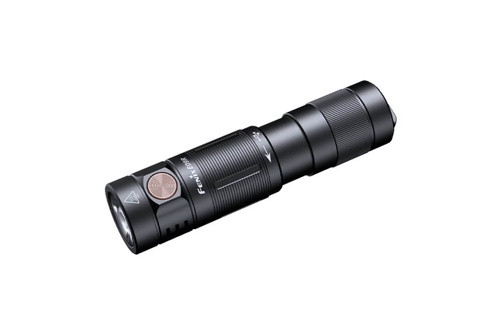 Fenix E09R Rechargeable Flashlight 600 Lumens - Compact High Output LED Torch for Camping, Hiking & Emergency Use