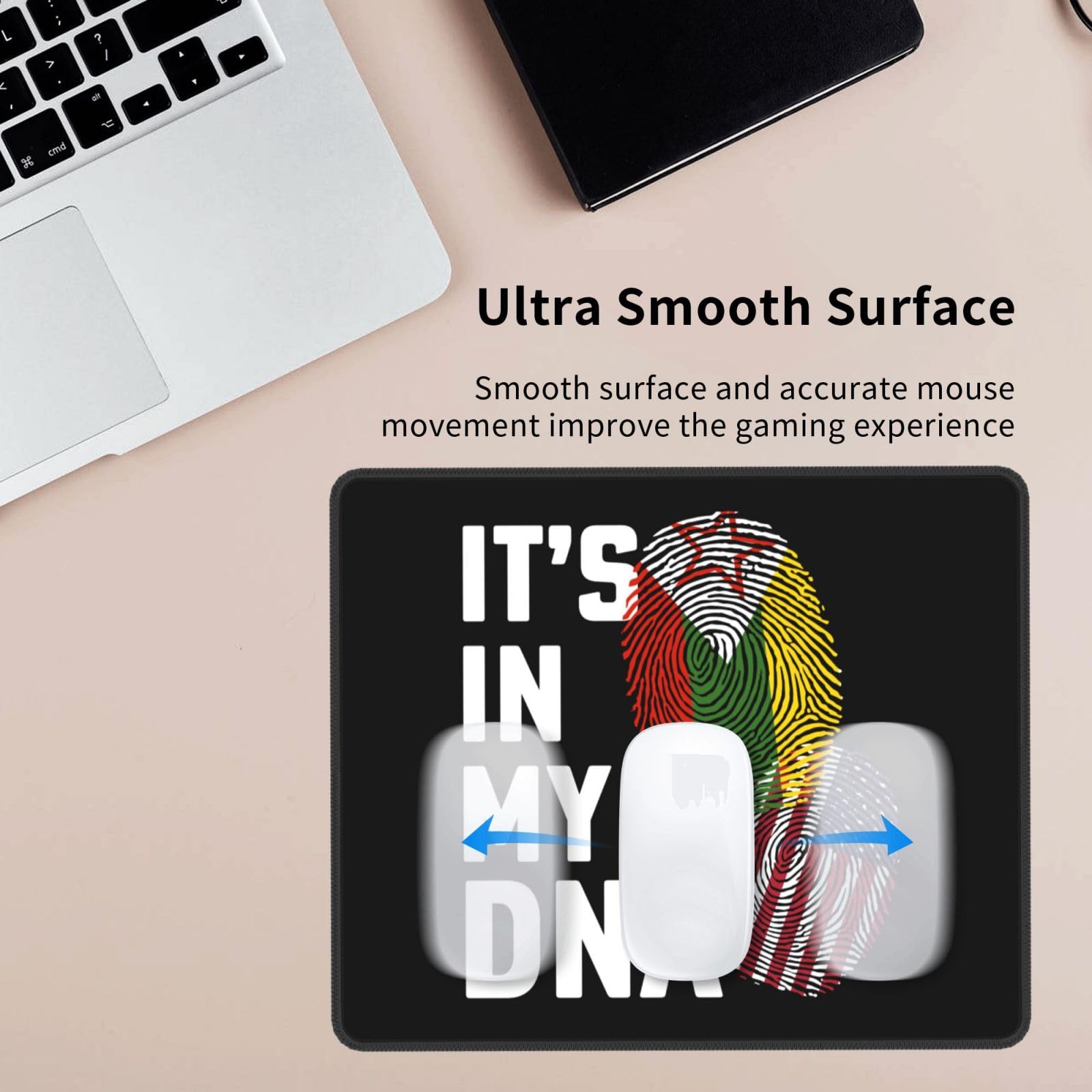 Shan State National Army DNA Design Mouse Pad - Non-Slip Rubber Base, 10x12 Inch Square Waterproof Office Desk Mat for Laptop & Computer - Perfect for Work, Gaming & Home Office Use