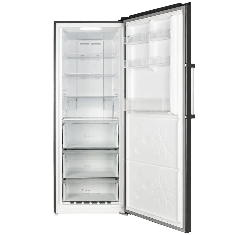 CHiQ CSH379NBSR3 380L No Frost Hybrid Refrigerator Freezer Combo - Black Steel Right Hinge Door | Energy Efficient, Spacious Design for Home, Kitchen, Office or Restaurant Use