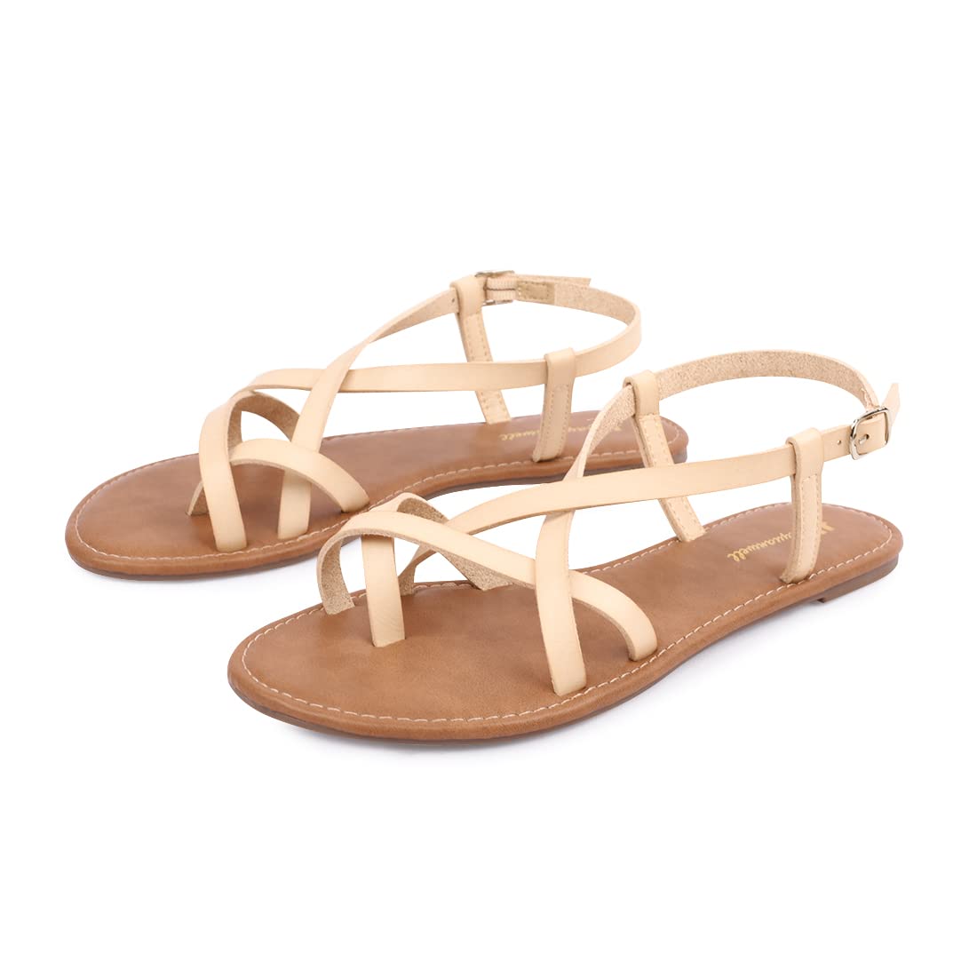 Women's Gladiator Flat Sandals - Strappy Fisherman Sandals with Ankle Strap | Comfortable Summer Casual Shoes for Beach, Vacation & Outdoor Activities