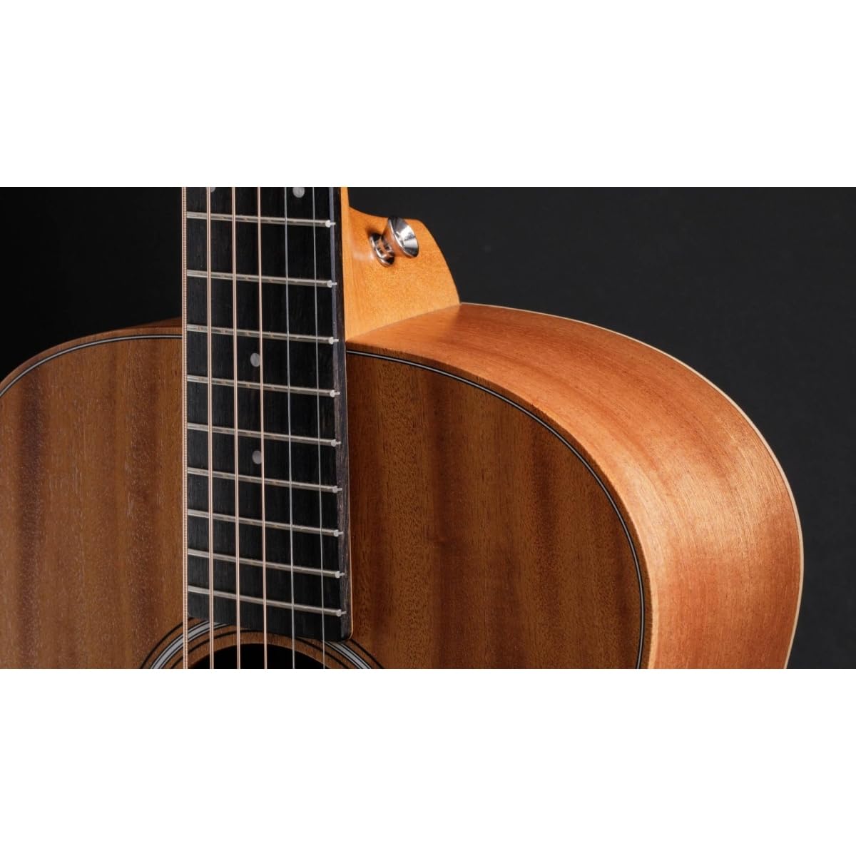 Taylor GS Mini-e Mahogany Acoustic-Electric Guitar - Natural Finish with Black Pickguard | Perfect for Travel, Camping & Home Recording Studios