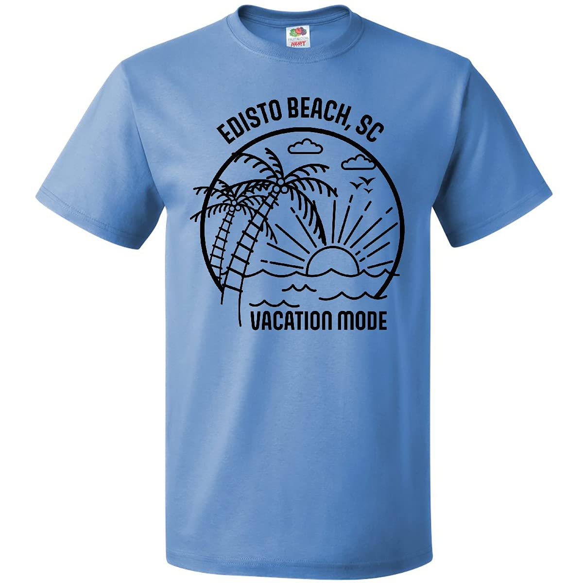Inktastic Summer Vacation Mode Edisto Beach South Carolina T-Shirt - Comfortable & Stylish Graphic Tee for Beach Lovers - Perfect for Travel, Vacation, and Casual Wear