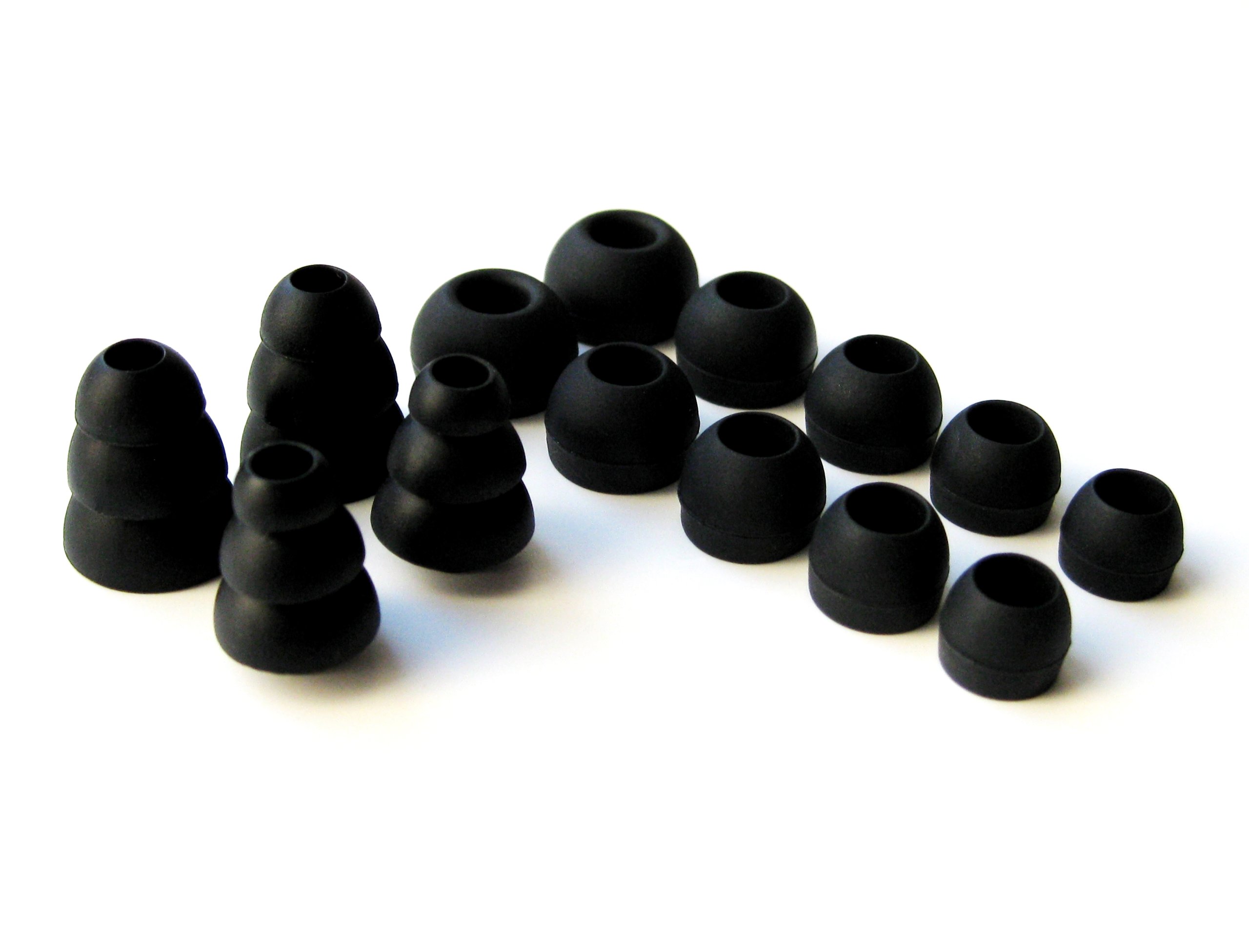 Premium Black Replacement Ear Tips for Monster Powerbeats - Soft Comfort Eargels for Secure Fit & Noise Isolation - Ideal for Workouts, Running & Active Lifestyles
