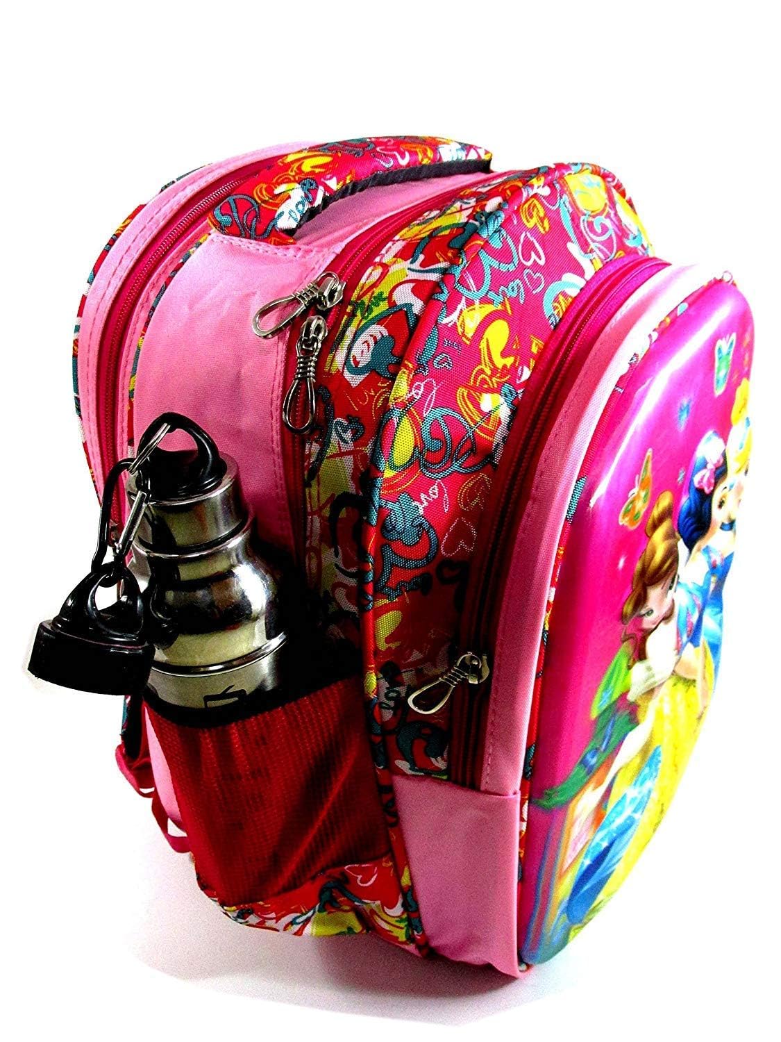 **5D Embossed Cartoon Character School Backpack for Kids (5-7 Years) - 16-Inch Polyester Bookbag for Boys & Girls - Perfect for School, Travel & Daily Use**