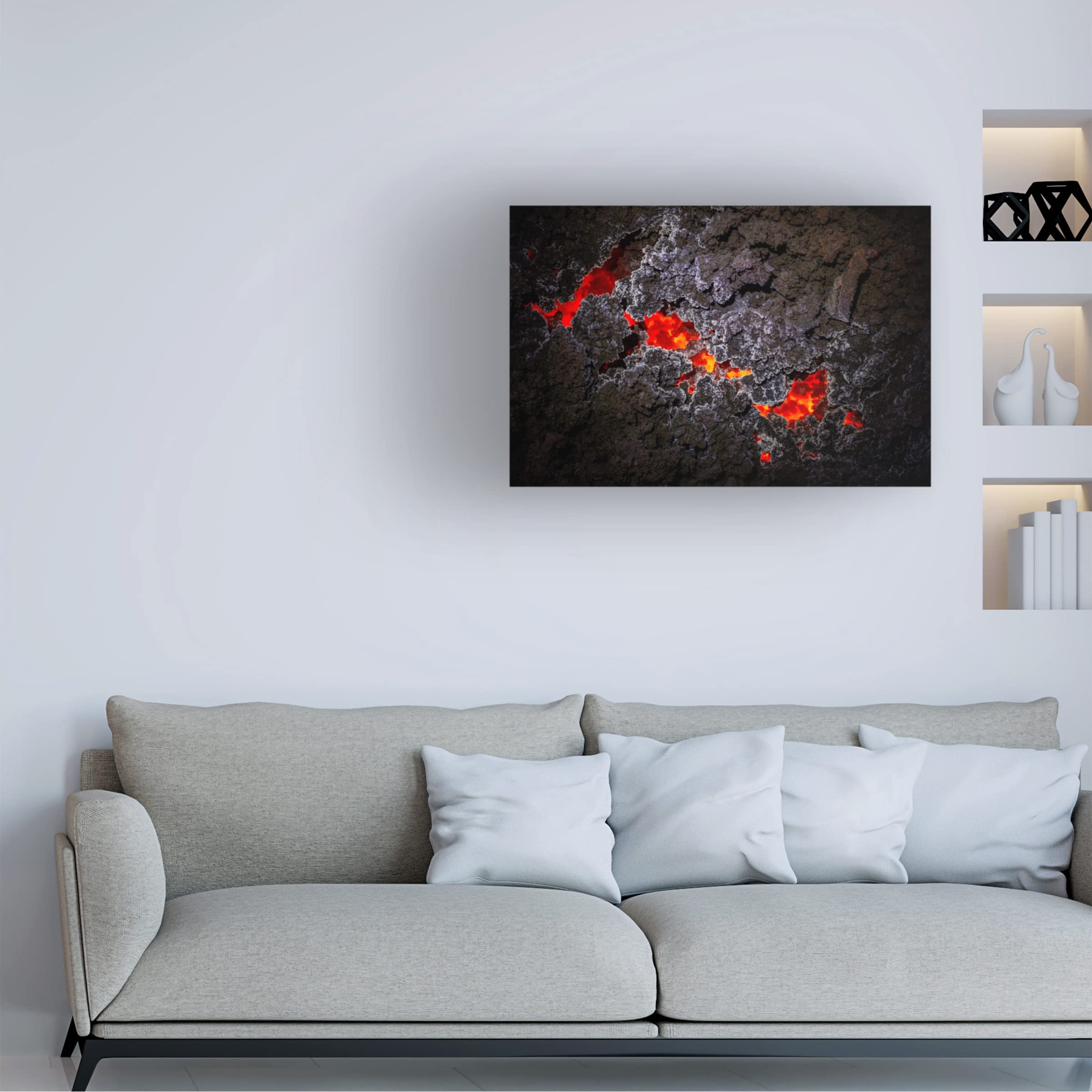 Trademark Fine Art 'Crystallization' Canvas Art by Barathieu Gabriel - Modern Abstract Wall Decor for Living Room, Bedroom & Office