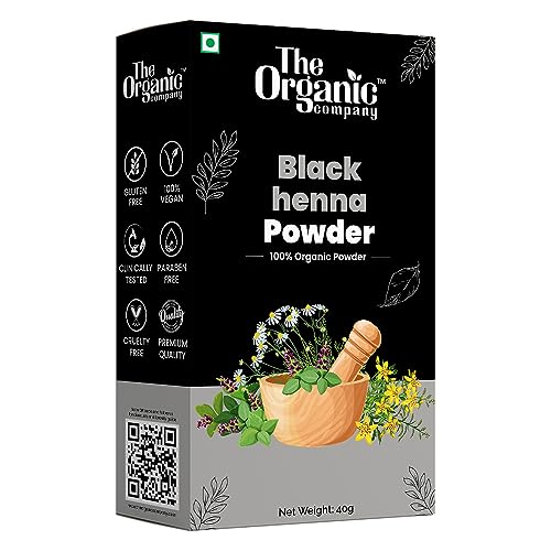 Natural Black Henna Powder for Hair - Organic & Herbal Mehandi Hair Color for Women & Men | Ammonia-Free, Pure Black Hair Dye for Natural Hair Care | Perfect for DIY Hair Coloring at Home or Salon Use