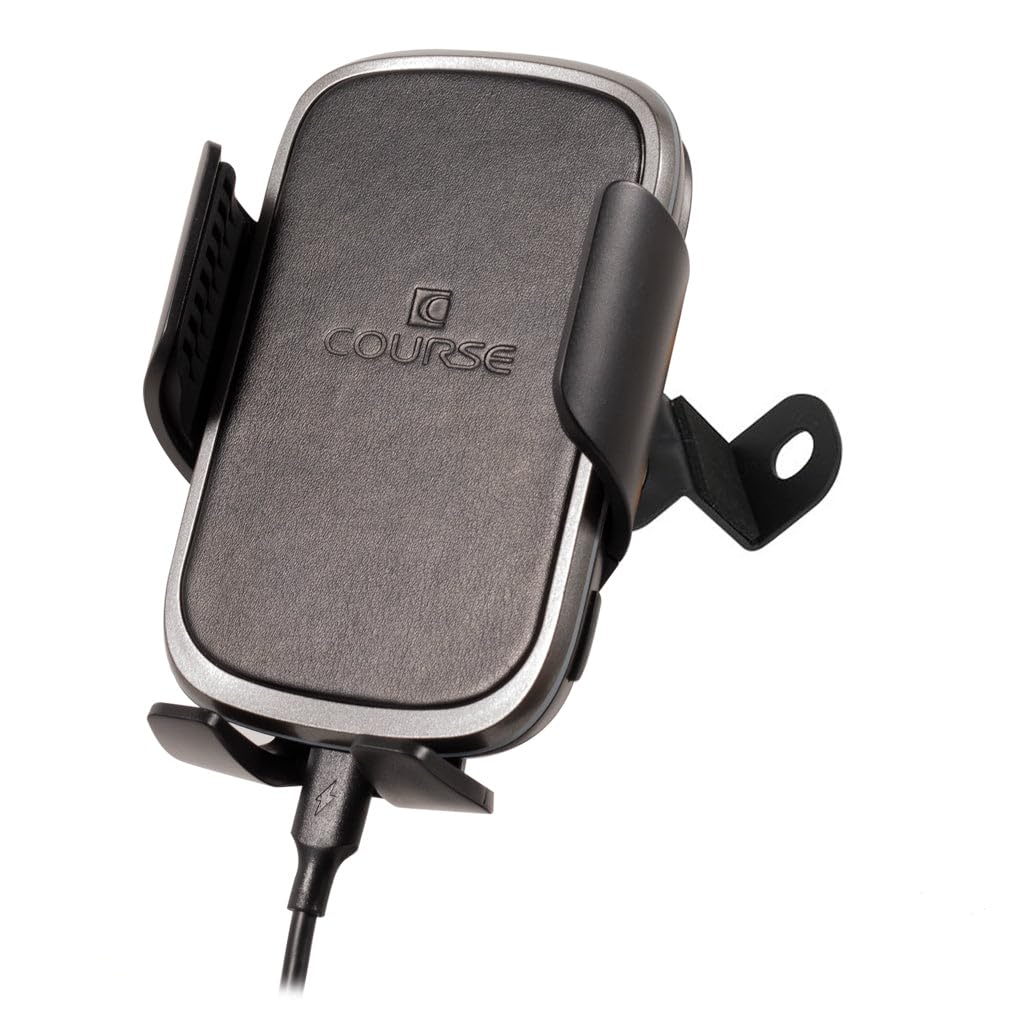Course Motorsports DirectFit Magnetic Phone Mount & Car Phone Holder for Chevrolet Colorado/GMC Canyon (2015+) - Auto-Grip Wireless Charger (Black) | Secure Hands-Free Driving for Navigation & Calls