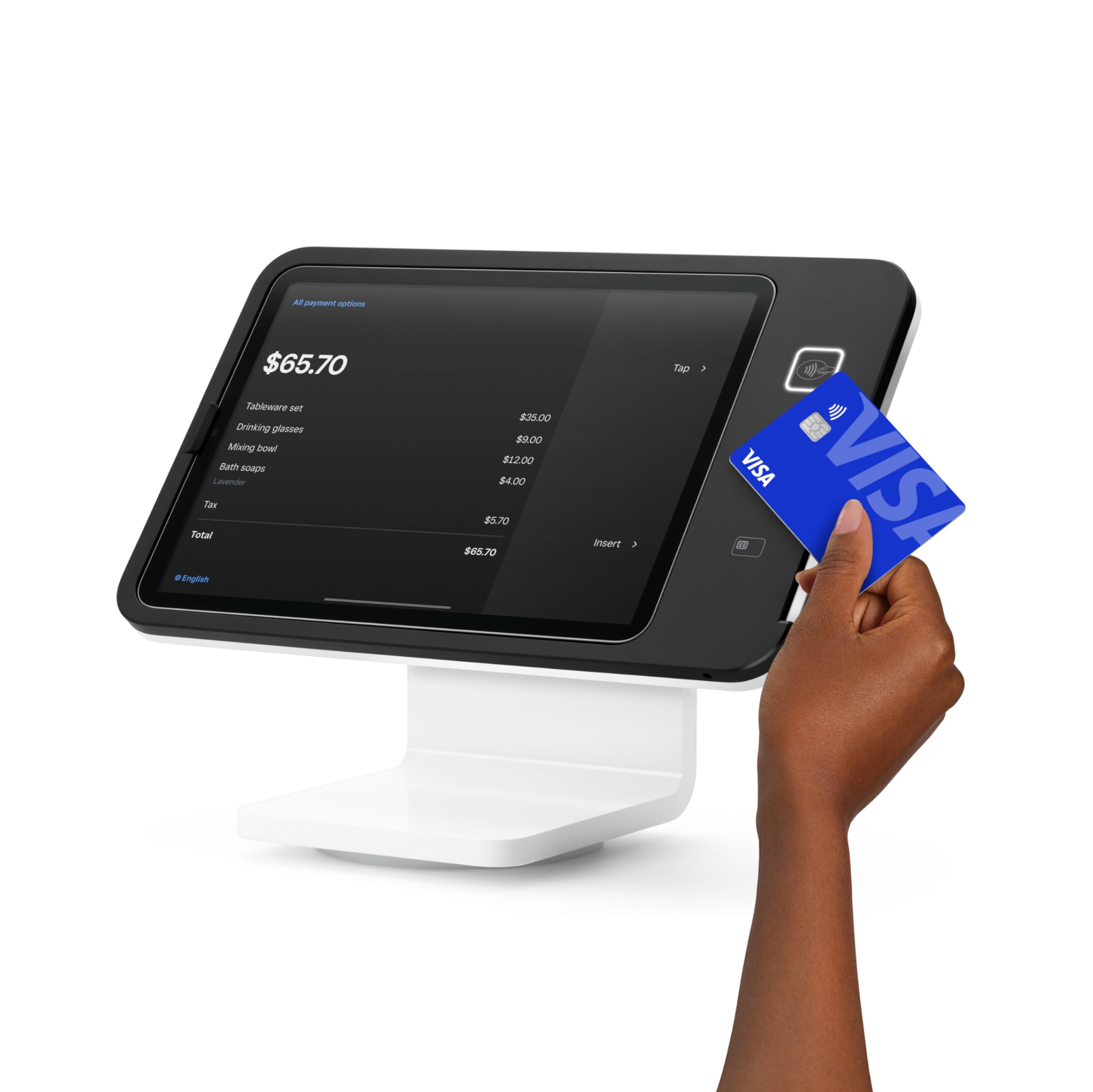 Square Stand for iPad 2nd Gen with USB-C - Secure & Adjustable iPad Holder for Retail, Restaurants & POS Systems