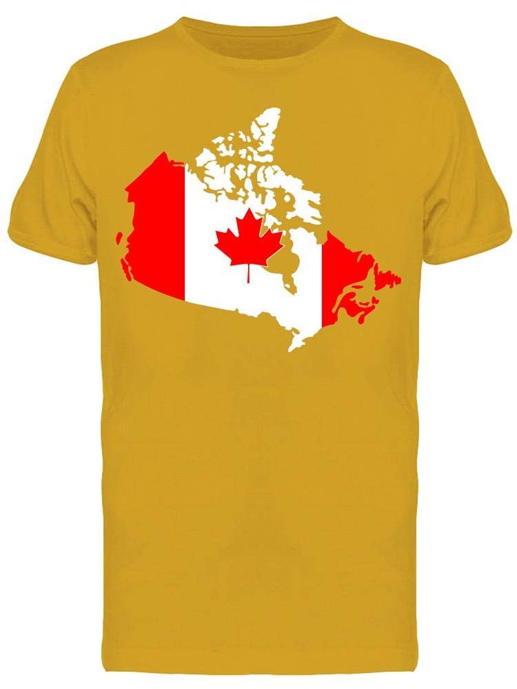 Canada Map & Flag Graphic T-Shirt for Men - Patriotic Casual Wear for Travel, Sports & Everyday Outfits