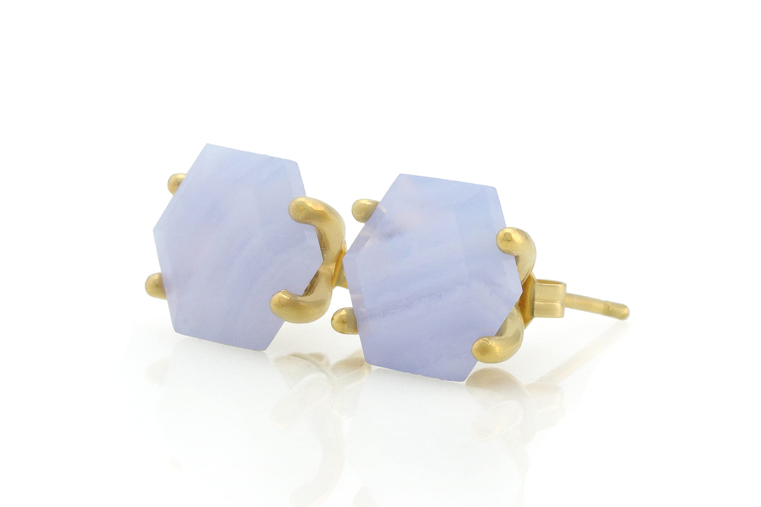 Blue Lace Agate Earrings - Handmade Crystal Gemstone Jewelry for Women | Statement Dangle Earrings for Parties, Weddings & Everyday Wear | Gift Box Included