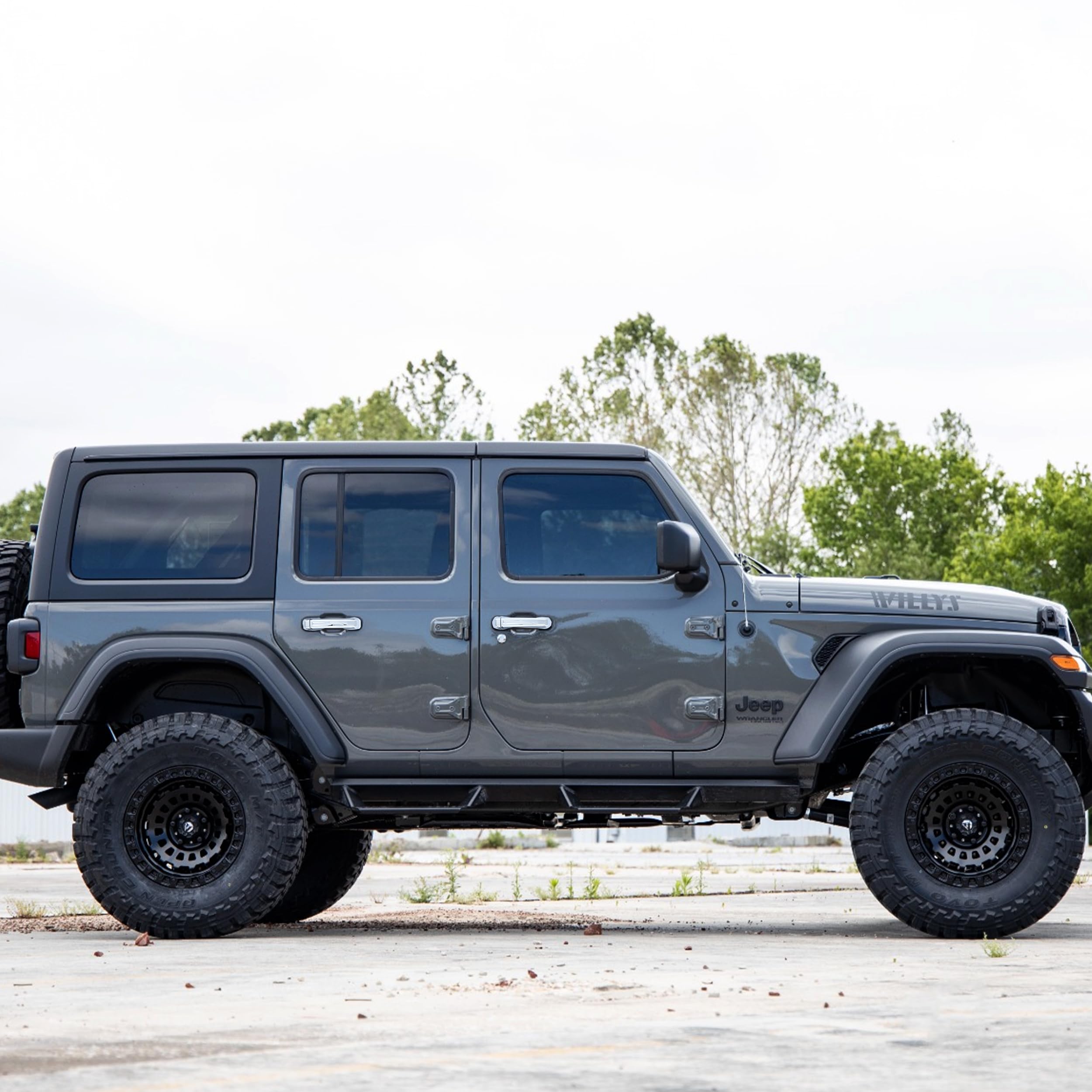 Chrome Car Door Handle Cover Trim Accessories for Jeep Wrangler 2018-2024 (No Smart Key) - DH286 | Easy Installation & Enhanced Vehicle Style for Off-Roading & Daily Driving