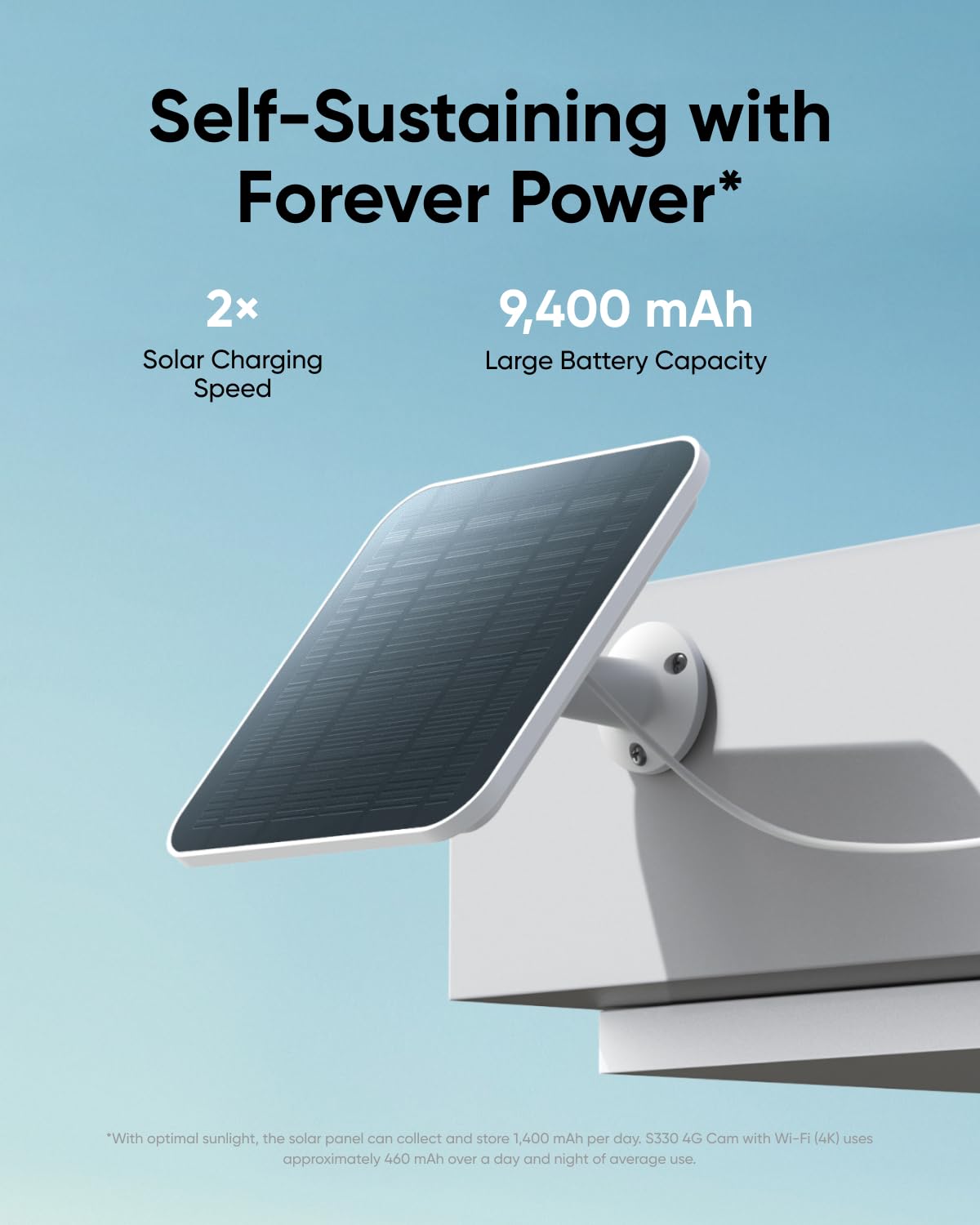 eufy Security 4G LTE Cam S330 - 4K Solar-Powered Wireless Outdoor Security Camera with Pan & Tilt, AI Tracking, SIM Card & 32GB SD Card Included - Works Without WiFi - Perfect for Remote Monitoring, Construction Sites & Off-Grid Properties