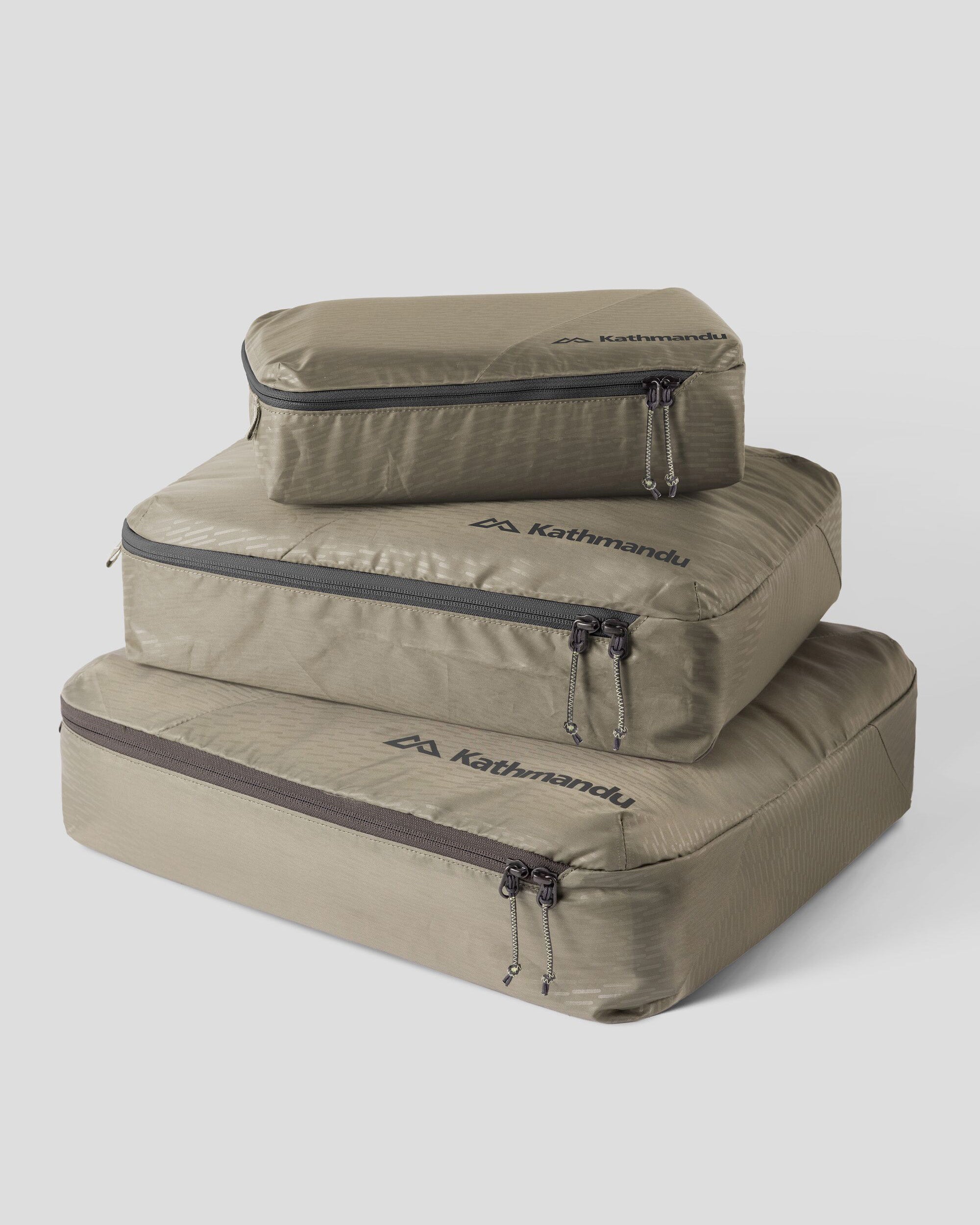 Premium Packing Cube Set - 3-Piece Organizer with Stylish Beech Lines Print - Perfect for Travel, Suitcase & Closet Organization