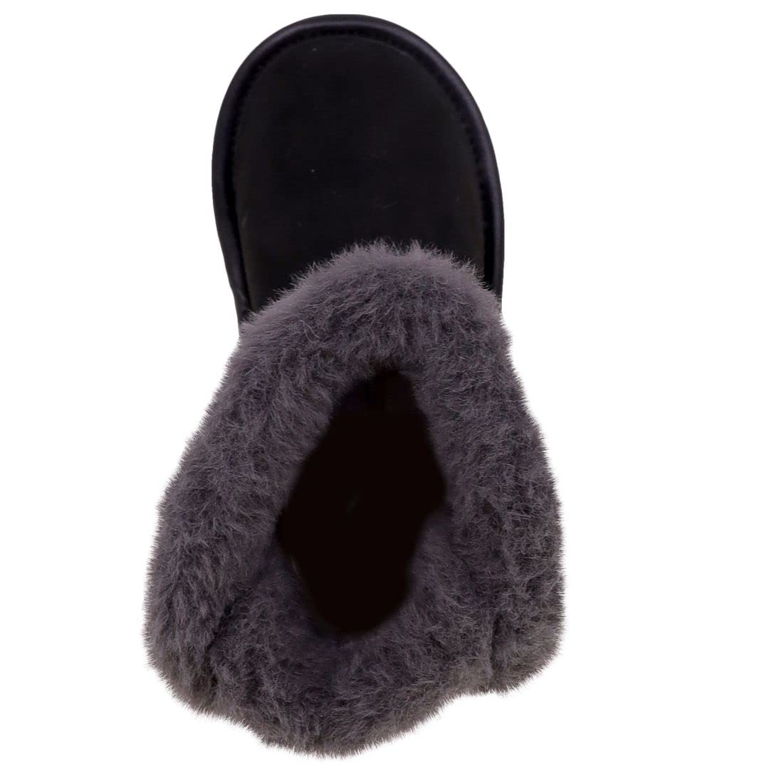 London Fog Girls Toddler Derby Boots - Fur Lined Winter Fashion Boots for Kids - Warm & Stylish for School, Playdates & Outdoor Adventures