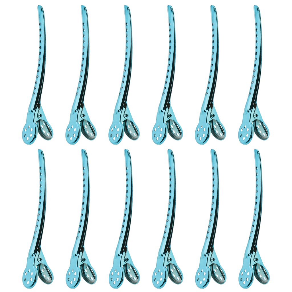 Sharplace 12-Pack Non-Slip Hair Clips for Styling & Sectioning - Professional Salon Hair Clips for Thick & Thin Hair - Perfect for Hairdressing, DIY Styling & Home Salon Use