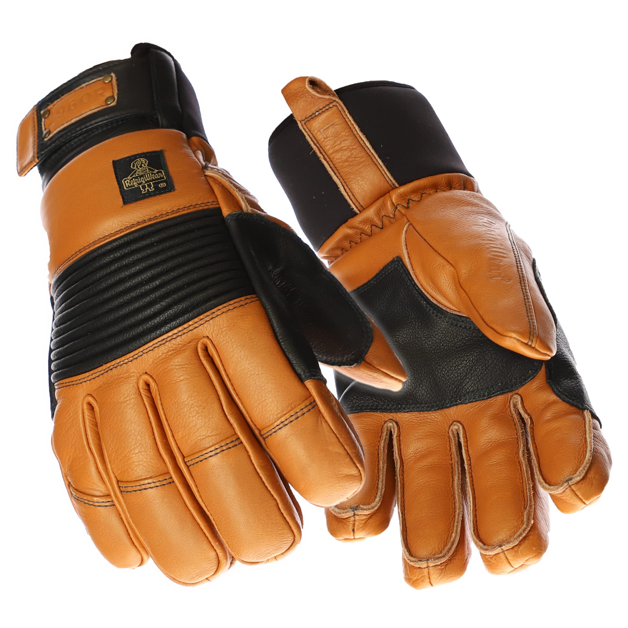 RefrigiWear 54 Gold Waterproof Insulated Winter Gloves for Men & Women - Heavy Duty Cold Weather Work Gloves for Outdoor Activities, Hunting, and Construction