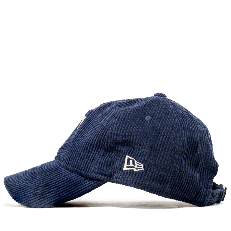 New Era Corduroy Texas Rangers 9TWENTY Strapback Hat - Navy Blue Adjustable Baseball Cap for Men & Women - Perfect for Baseball Games, Outdoor Activities & Casual Wear