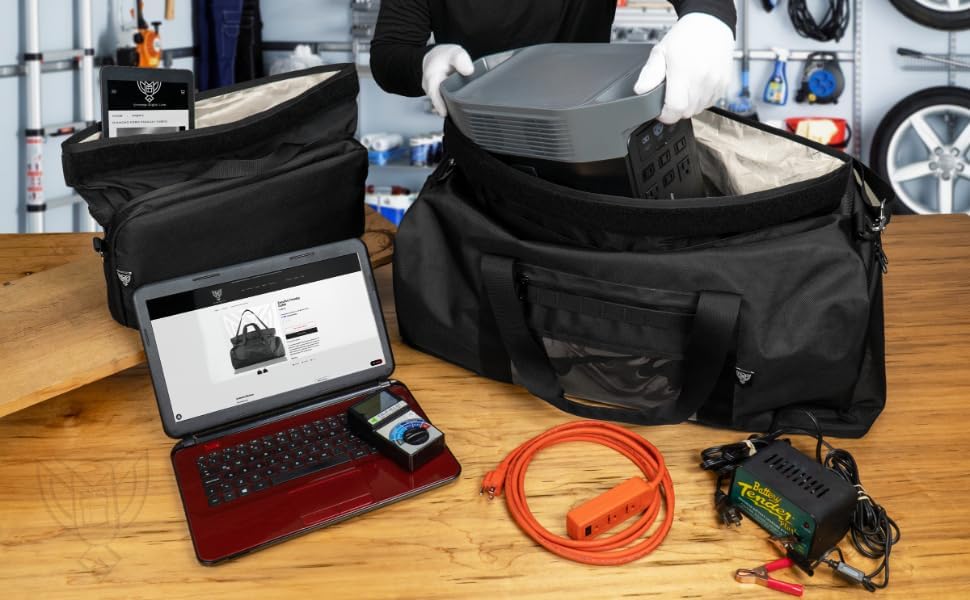 Xecutive Transport Faraday Duffel Bag - Military Grade Anti-Theft Bag with MOLLE System for Laptops, Tablets & Large Electronics - RFID Blocking for Data Security & Hacking Protection - Ideal for Executive Travel, Business Trips & Outdoor Adventures
