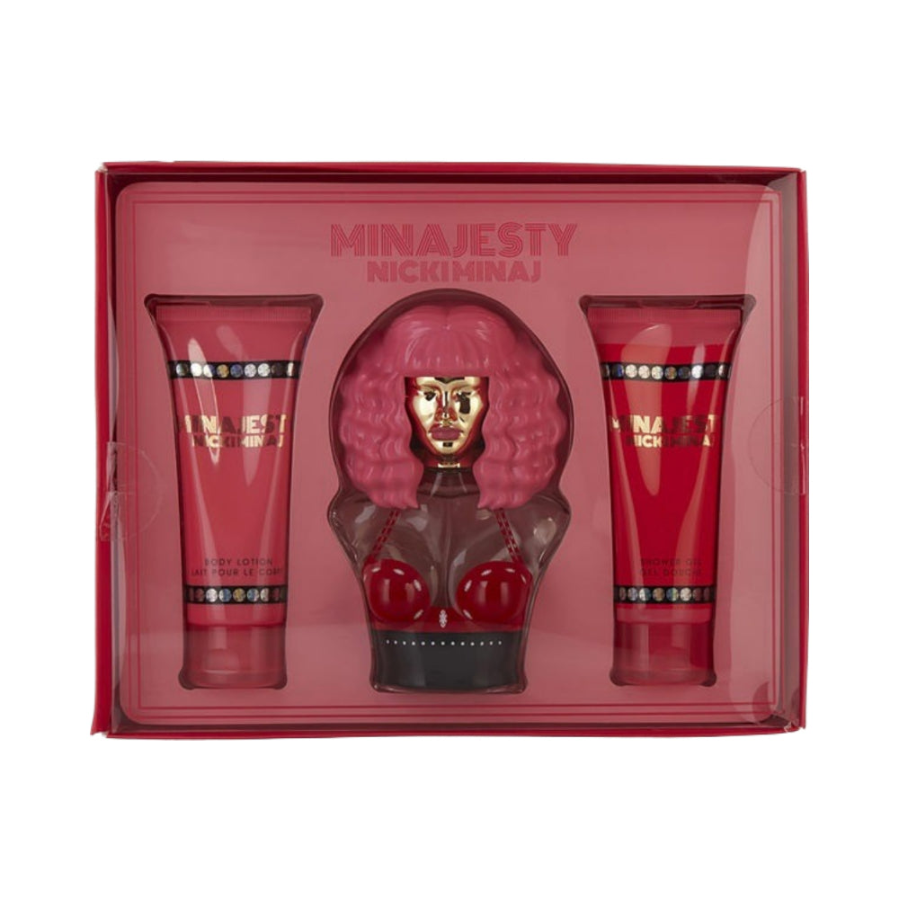 Minajesty 3 Piece Eau De Parfum Set - 100ml Perfume Bottle for Women | Luxury Fragrance Gift Set for Date Night, Office & Special Occasions