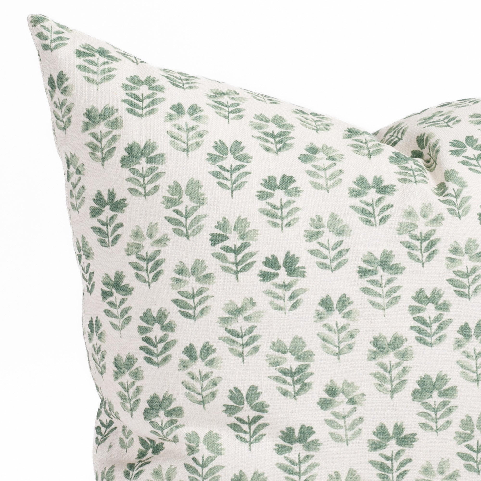 Carmel 20x20 Inch Decorative Throw Pillow Cover - Soft Pine Green Cushion for Sofa, Bed, Living Room & Home Decor