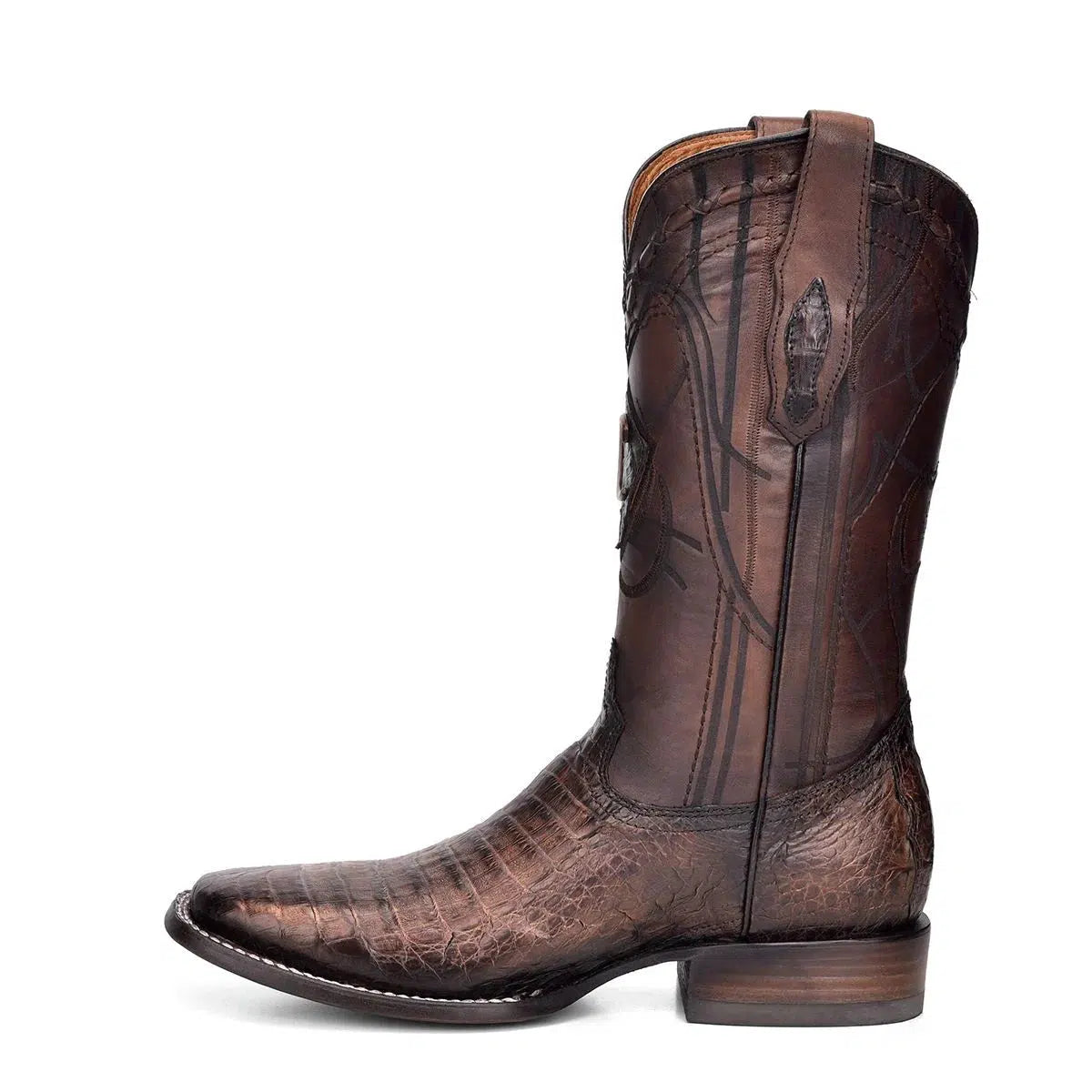 Men's Cuadra Brown Western Cowboy Rodeo Caiman Leather Boots - Durable & Stylish for Rodeo, Country Dancing & Outdoor Adventures