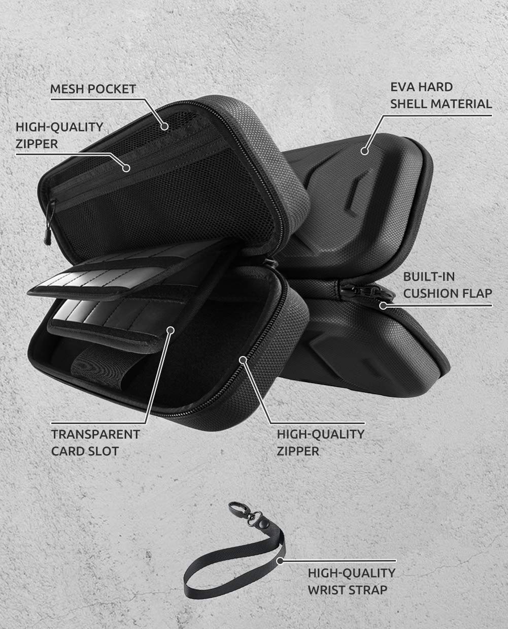 Premium Mumba Carrying Case & Dockable Protective Cover for Nintendo Switch OLED 2021 - Shockproof Travel Case for Gaming On-The-Go & Home Console Protection