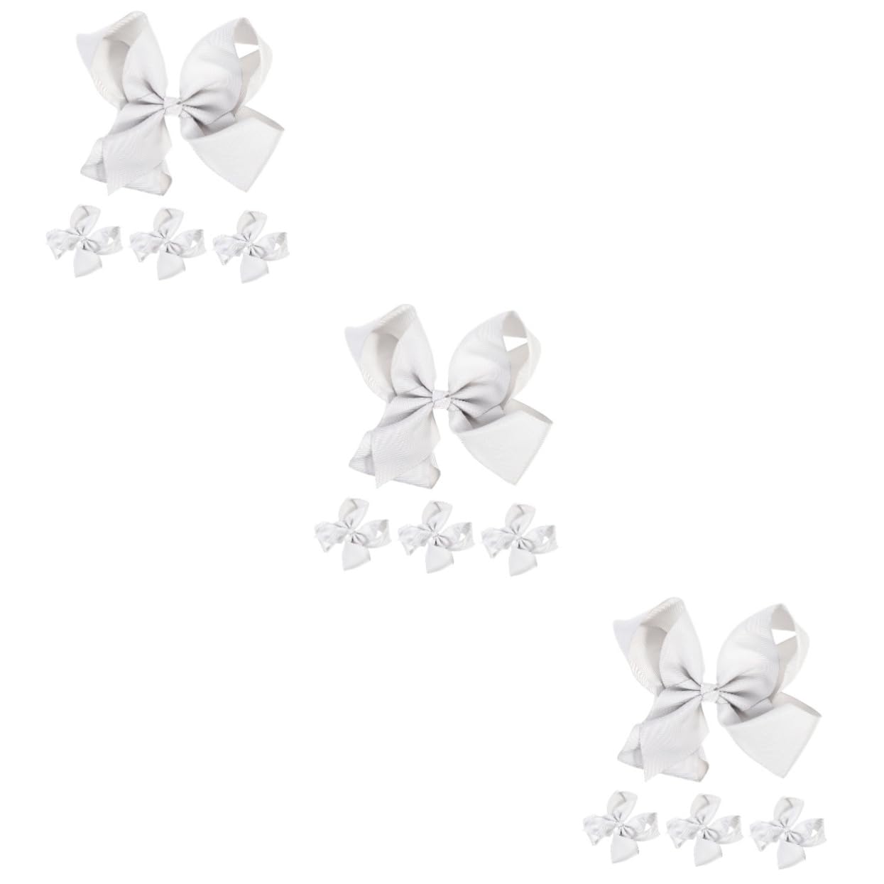 12 Pcs Christmas Hair Bows for Girls - Big Bow Hair Clips, Bobby Pins, Wedding Hair Accessories, Kids Polyester Ribbon Hair Bows - Perfect for Holidays, Parties, School & Special Occasions