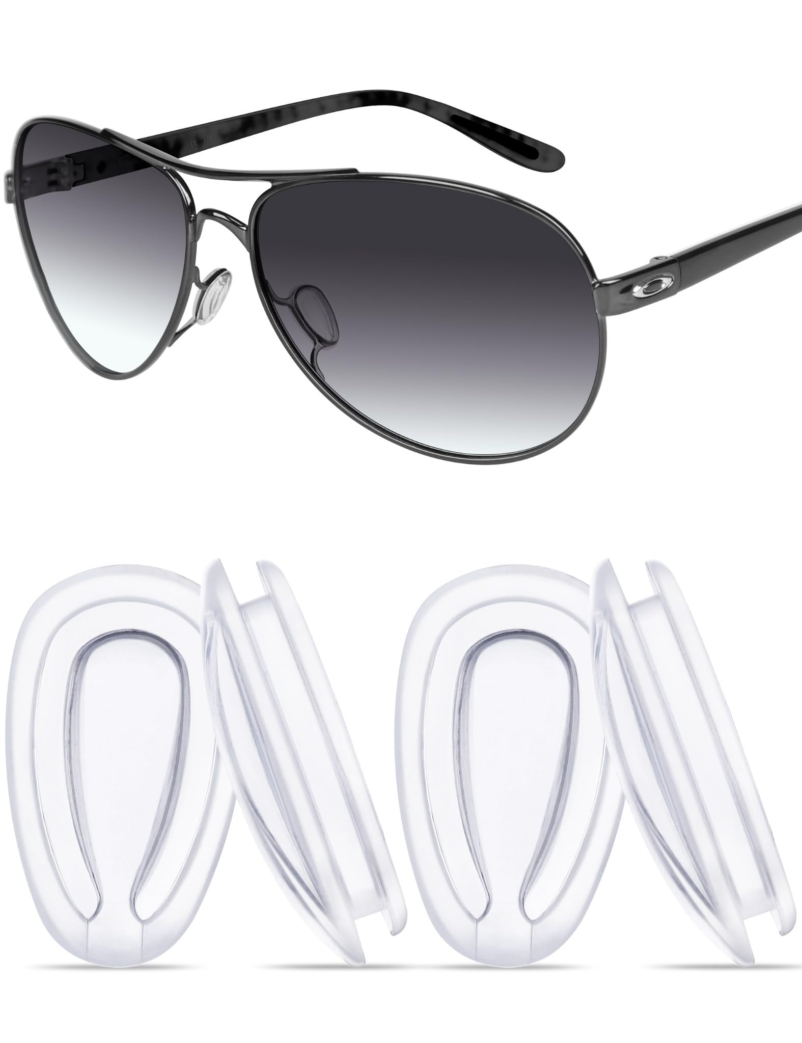 Replacement Nose Pads for Oakley Blender OO4059 Sunglasses - Soft Silicone Nose Pieces - Perfect for Sports, Running & Outdoor Activities