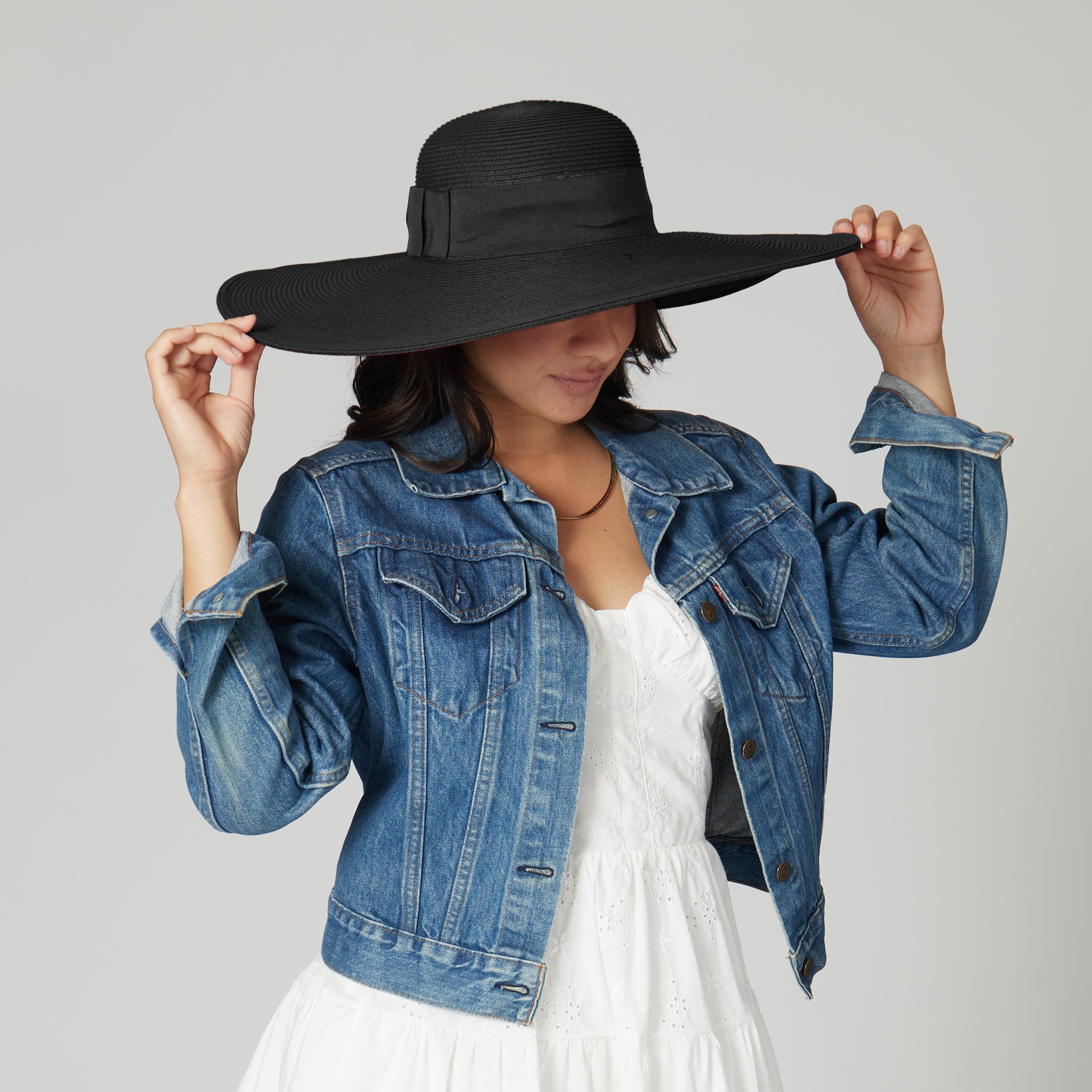 Stylish The Glam Floppy Women's Wide Brim Sun Hat for Beach, Summer & Outdoor Activities | UV Protection & Fashionable Accessory